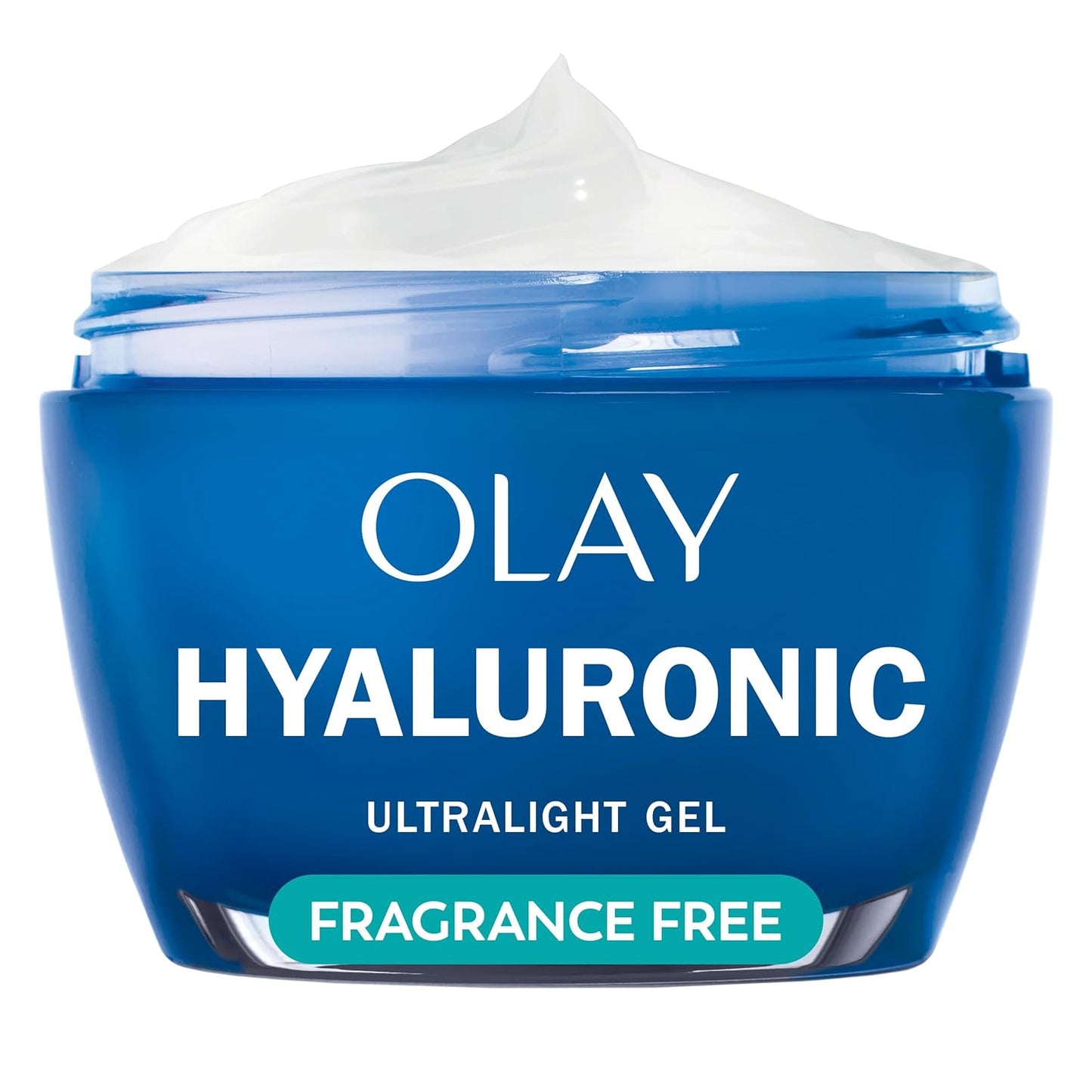 Olay Hyaluronic Acid Face Moisturizer, Instant Hydration for Women, Fragrance-Free - Dry Skin Solution, Glowing, Smoothing, Plumping, Renewing - Niacinamide, Amino Peptides 1.7 Oz