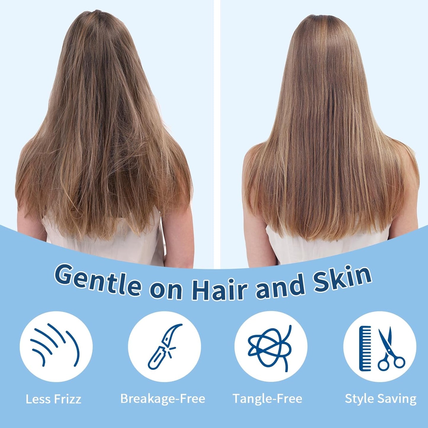 Cooling Pillow Cases 2 Pack for Hot Sleepers and Night Sweats, Ice Cool Pillow Covers King Size Set of 2 for Hair Skin Reduces Wrinkles & Frizz Softer Than Silk Pillow Cases, Envelope Closure, Gray