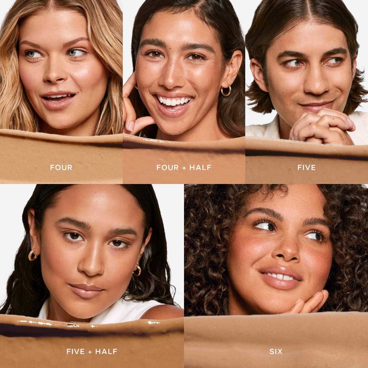 Saie Slip Tint Tinted Moisturizer with SPF 35 - Light Coverage, Glowy Skin Tint & Mineral Sunscreen for Face with Hydrating Hyaluronic Acid - Summer Makeup Essential - Shade Six (1.35 oz)