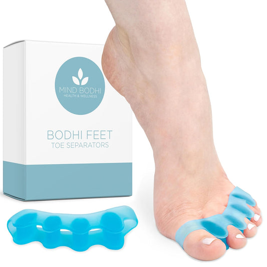 Mind Bodhi Toe Separators/Toe Spacers - For Men and Women - Correcting Bunions and Restoring Toes to Their Original Shape - Regular Size – Blue