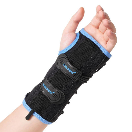 Velpeau Wrist Brace for Carpal Tunnel, Adjustable Elastic Tension Cords with Splints, Night Wrist Support for Arthritis, Tendonitis, Sprain, Injuries, Wrist Pain Relief Women and Men (Left Hand, L)