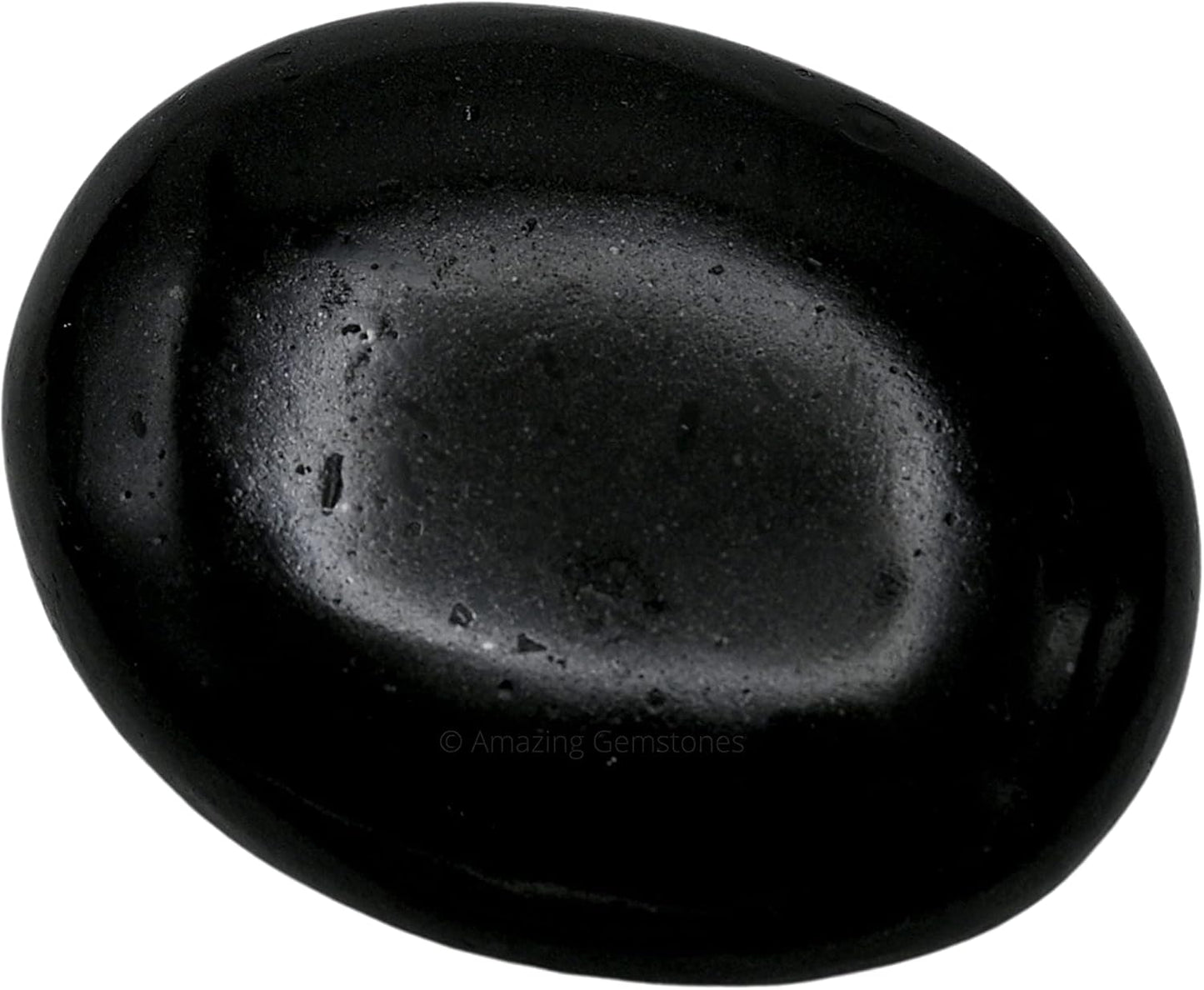 Black Tourmaline Crystals and Healing Stones - Large Palm Stone Crystals Piedra - Crystal for Good Luck, Positive Energy, Meditation - Unique Stocking Stuffers and Birthday Gifts for Women, Men