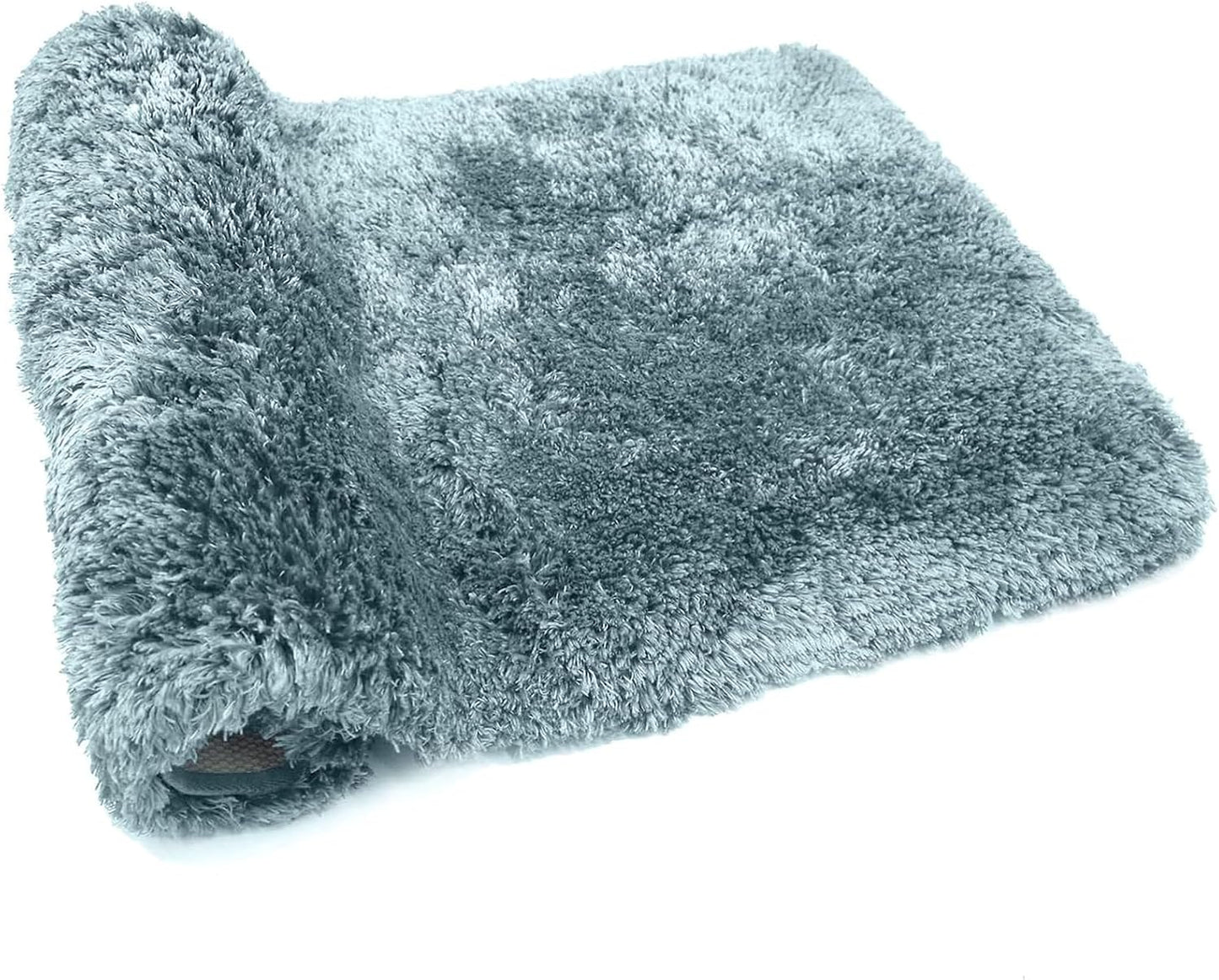 FIFU Bathroom Runner Rug 24" W x 60" L, Bath Mats for Bathroom, Bedroom & Kitchen, Non-Slip Rubber Latex Backing, Comfort & Soft Shower Bathmat & Carpet for Sink, Home & Hallways, Teal