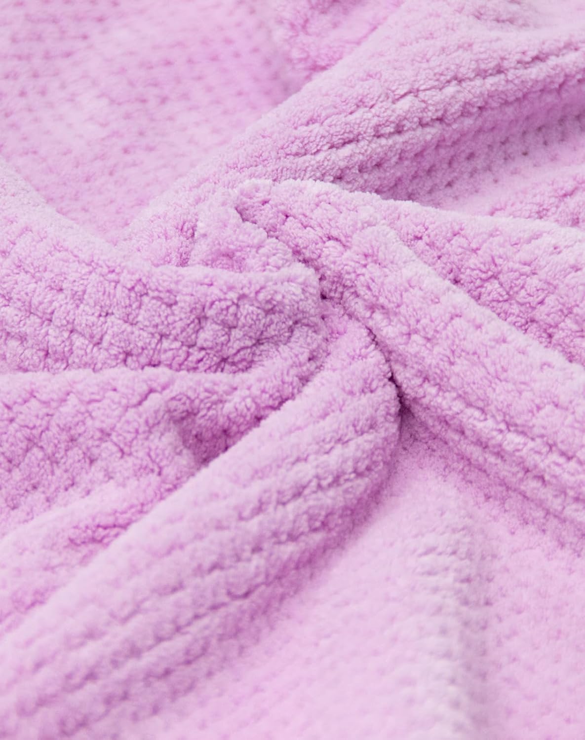 Large Microfiber Hair Towel for Women,Super Soft Anti Frizz & Quick Dry for Curly Hair,Ultra Absorbent Hair Wrap Towels for Long,Thick,Wet Hair 24x42 Inches (Purple)