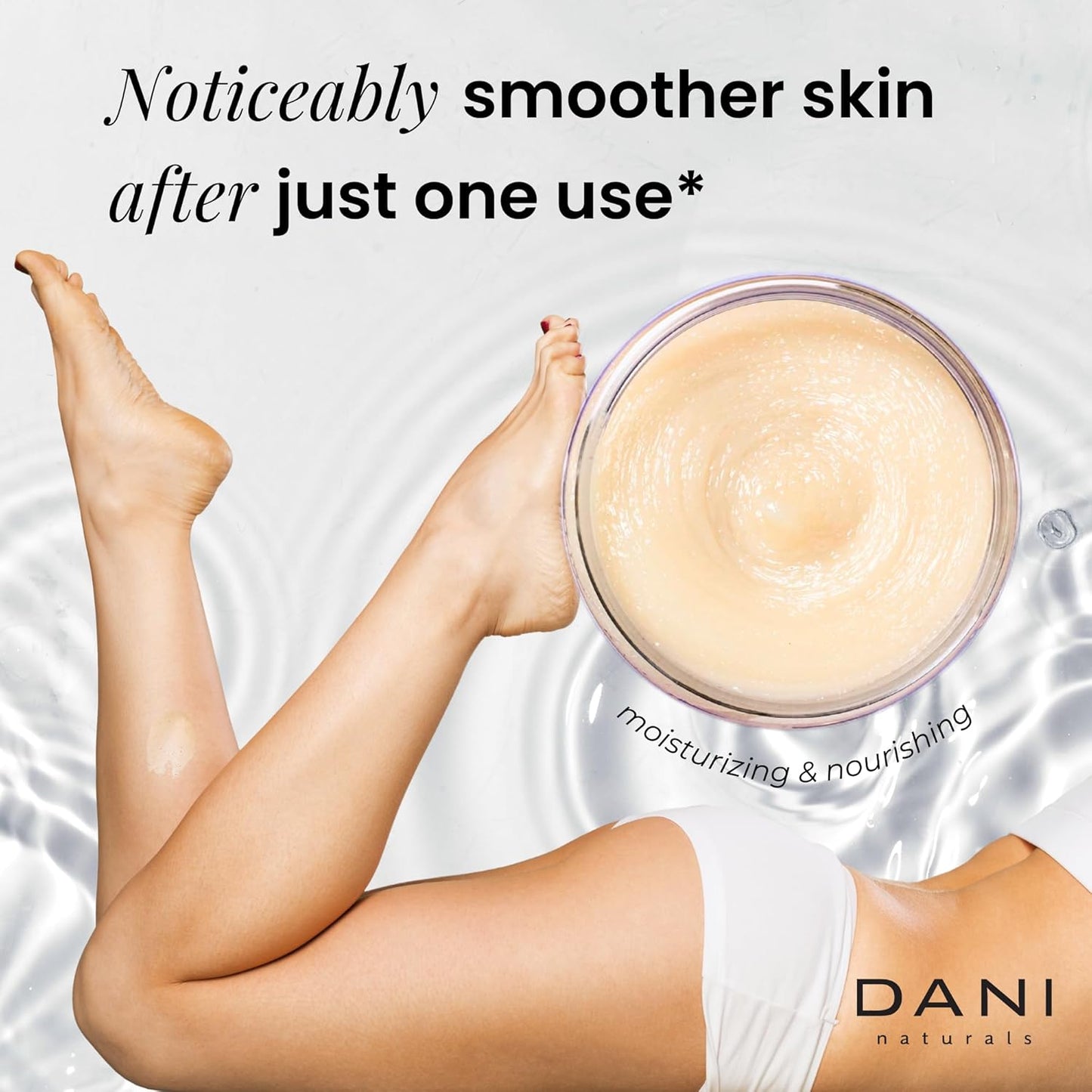 DANI Naturals Sugar Scrub - Exfoliating Lemongrass Lavender with organic cane sugar and shea butter gently exfoliates and hydrates, leaving skin smooth and refreshed. 14 oz