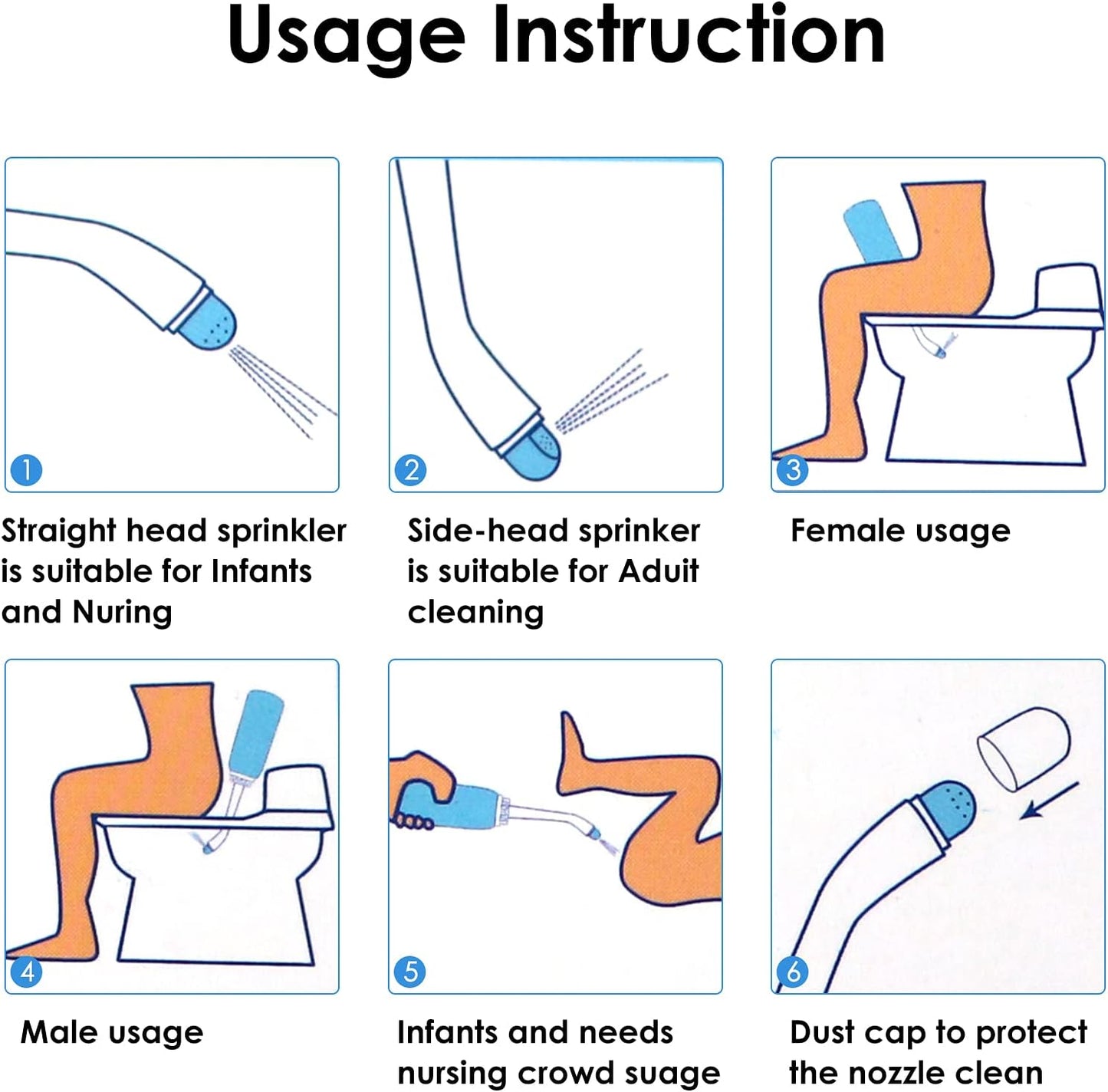 RUFCRIL Peri Bottle, Portable Travel Bidet with Bag, TPE Material Can Be Boiled, 17oz/500ml with 2 Sealing Rings,Essentials for Postpartum Perineal Care,Hemorrhoid Treatment,and Baby(Pink)