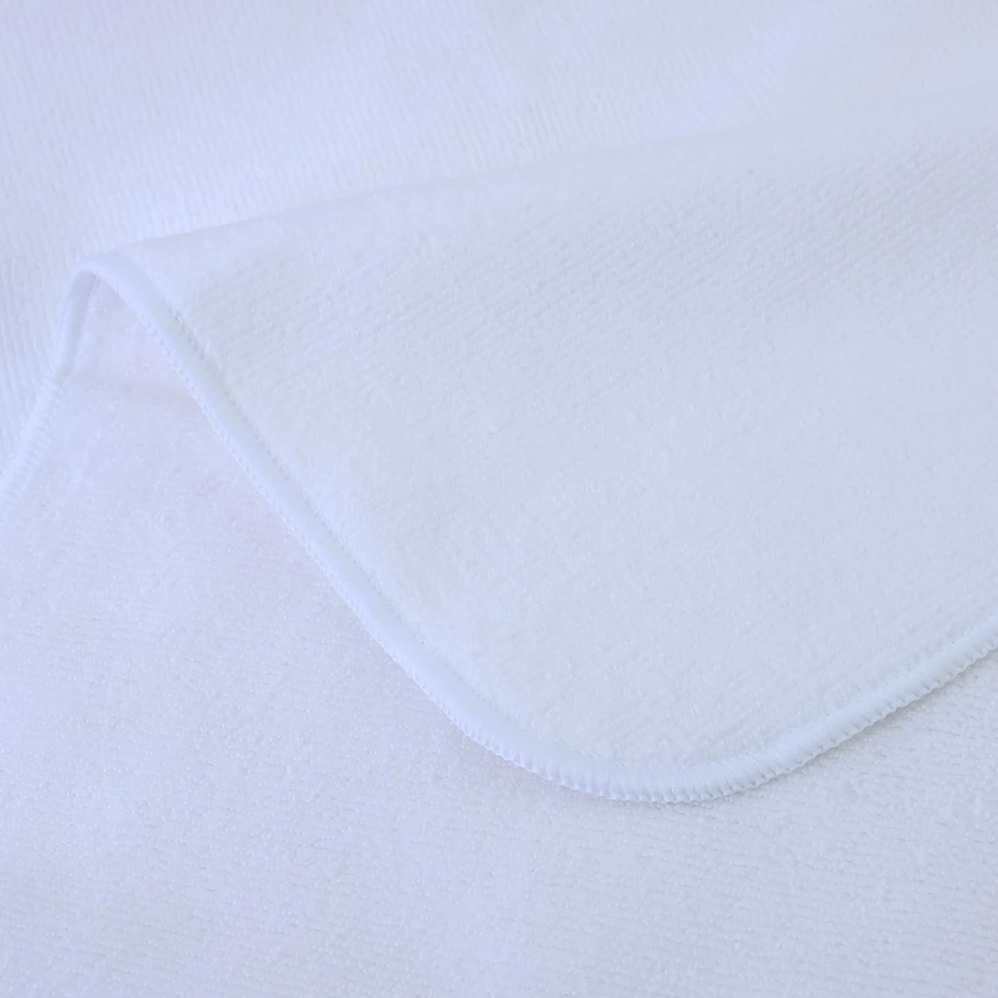 POLYTE Professional Quick Dry Lint Free Microfiber Hair Drying Salon Towel, 20 x 40 in, 2 Pack (White)