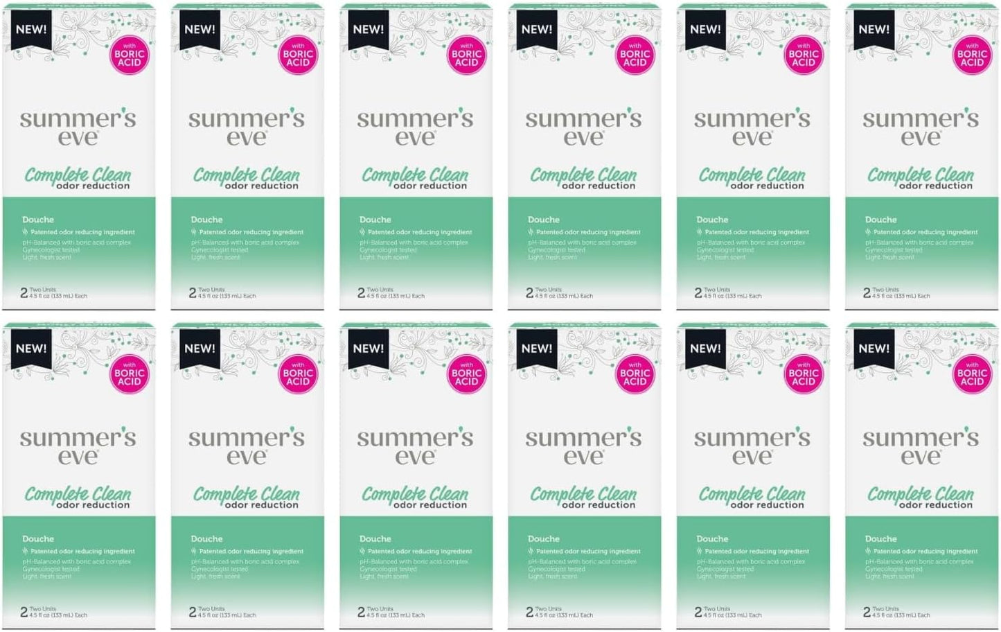 Summer's Eve Douche, Complete Clean, Vaginal Douche for Women 4.5 Ounce (Pack of 12)