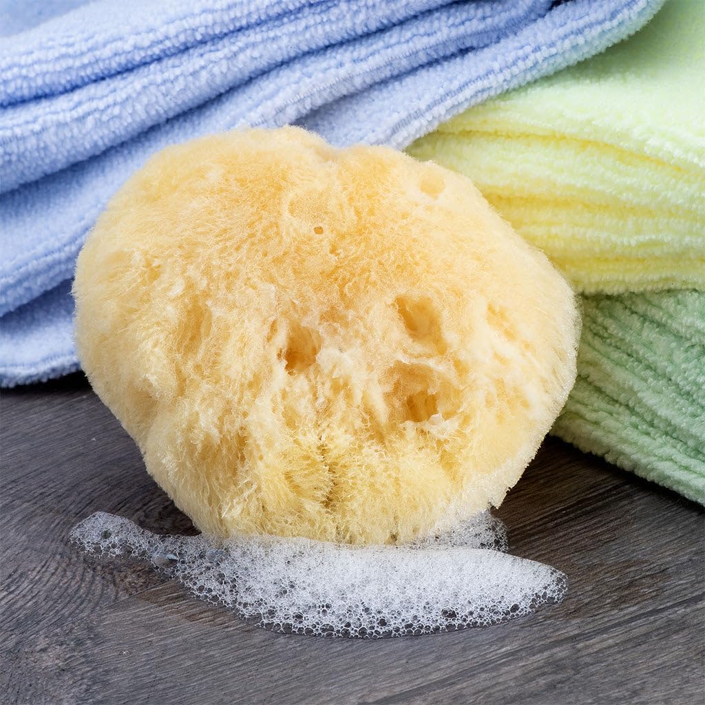 Sea Soft Silk Sponge - for Cosmetic Use, Facial Cleansing, 3-4 inches