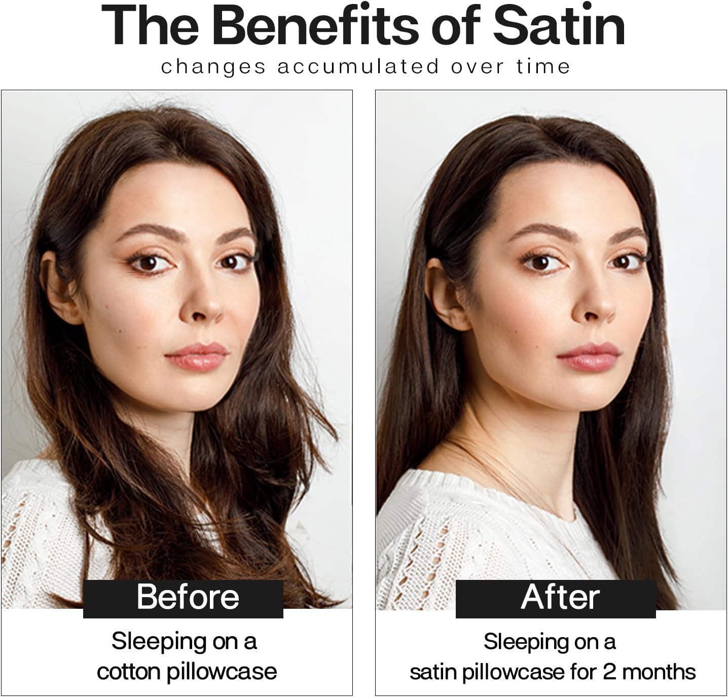 MR&HM Satin Pillowcase for Hair and Skin, Silk Satin Pillowcase 2 Pack, King Size Pillow Cases Set of 2, Silky Pillow Cover with Envelope Closure (20x40, Sunflower)