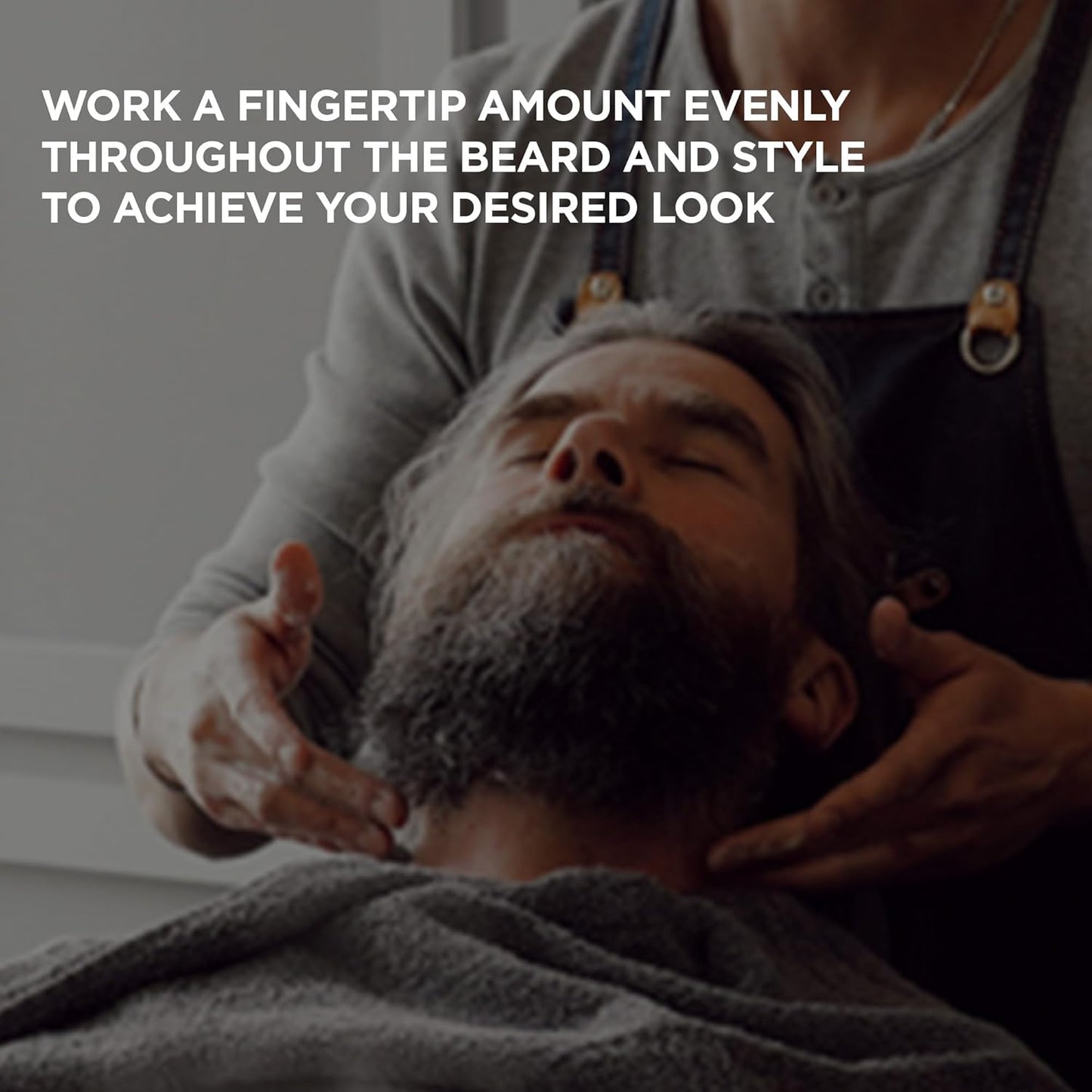 Ruffians Beard Balm, Omega-Enhanced Conditioning Beard Solution, for Softness and Shine, Low Hold, Shapes, Conditions, for Mid and Long Beards, 50g