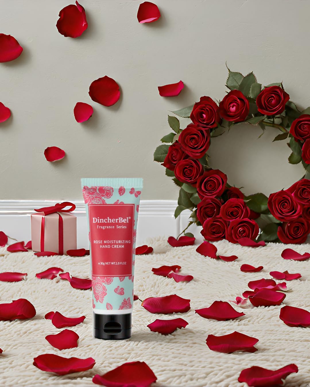 DincherBel 100 Pack Rose Moisturizing Hand Cream Set - Travel Size Non-Greasy Hand Lotion Set for Dry Skin, Instant Moisturizing Hand Cream for Women, 1.0 oz/30 ml