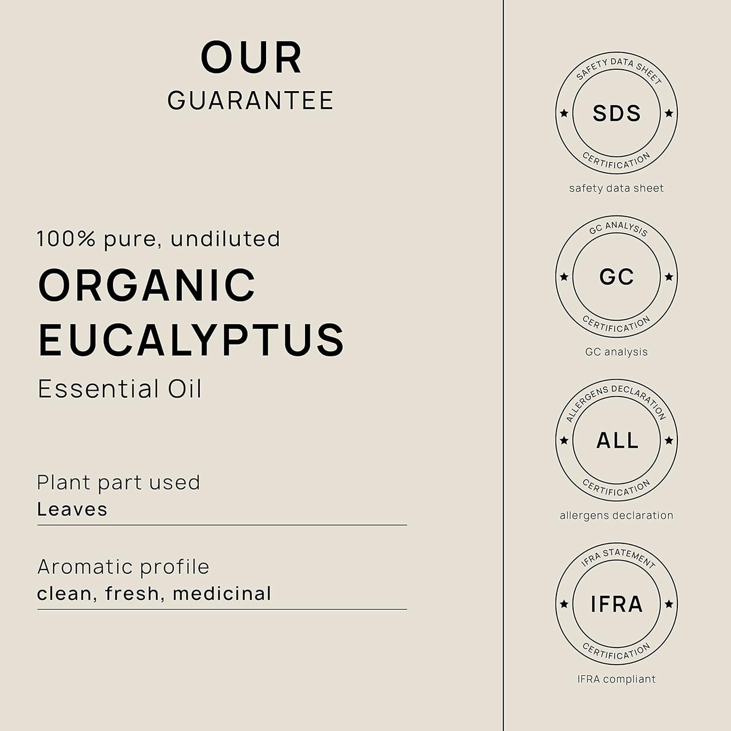 VINEVIDA Organic Eucalyptus Essential Oil - Gallon Organic Eucalyptus Oil Undiluted - Bulk Gallon Essential Oil for Soap Making Safe for Skin - DIY Candle Scents for Candlemaking Scents - 8 lbs