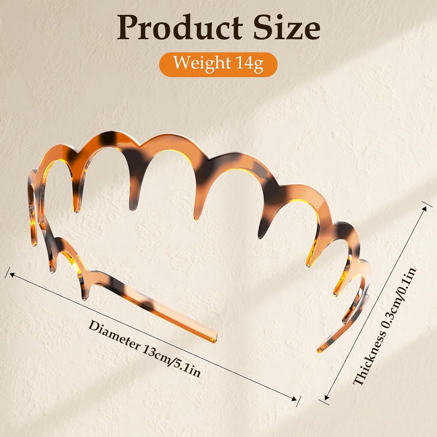 5Pcs U Shape Fashion Tooth Hair Comb Headband, High Cranium Head Bands for Women's Hair, Wavy Teeth Hairs Hoop, Vintage High Cranium Hairband for Women (5Pcs Mix, One Size)