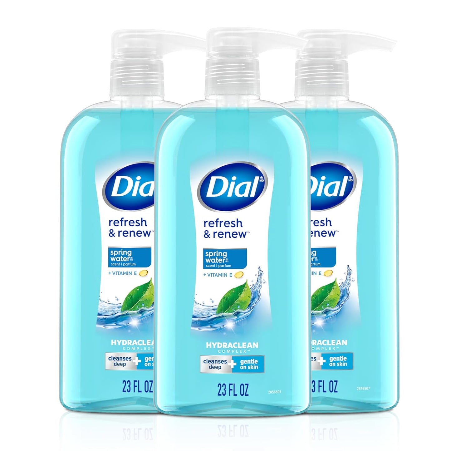 Dial Body Wash, Refresh & Renew Spring Water, 23 fl oz (Pack of 3)
