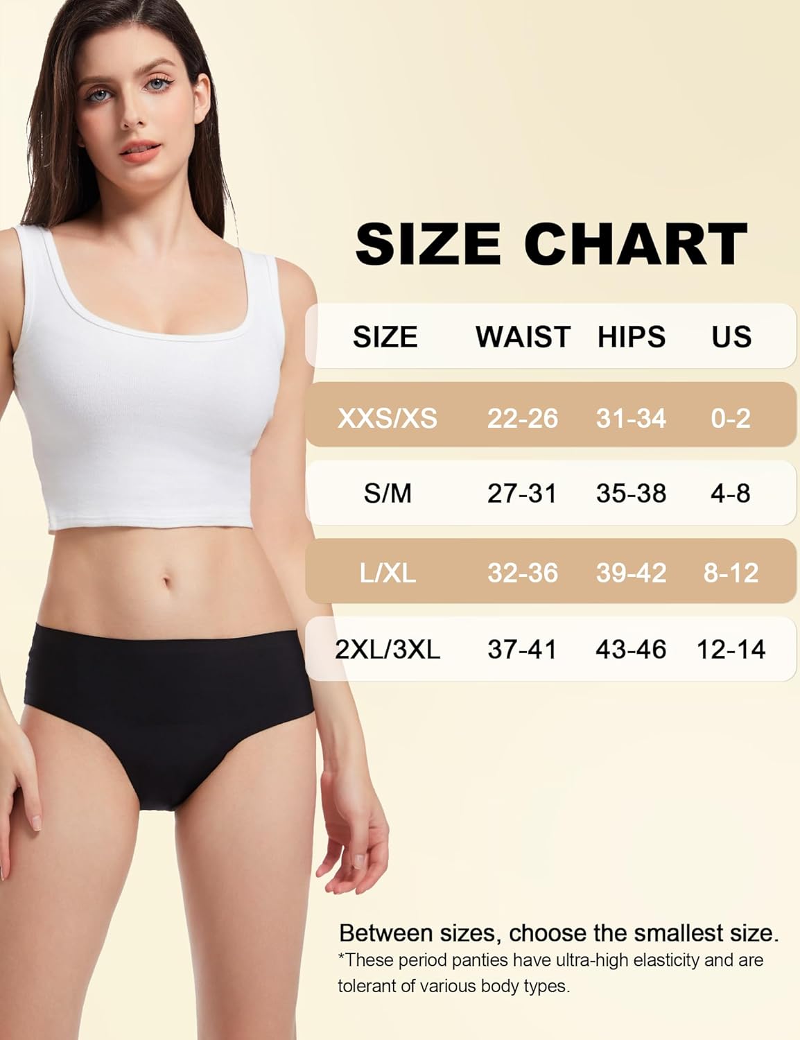 EcoPeriod Period Underwear for Women Heavy Flow, Leakproof Menstrual Underwear Seamless Period Panties, No Show Panty