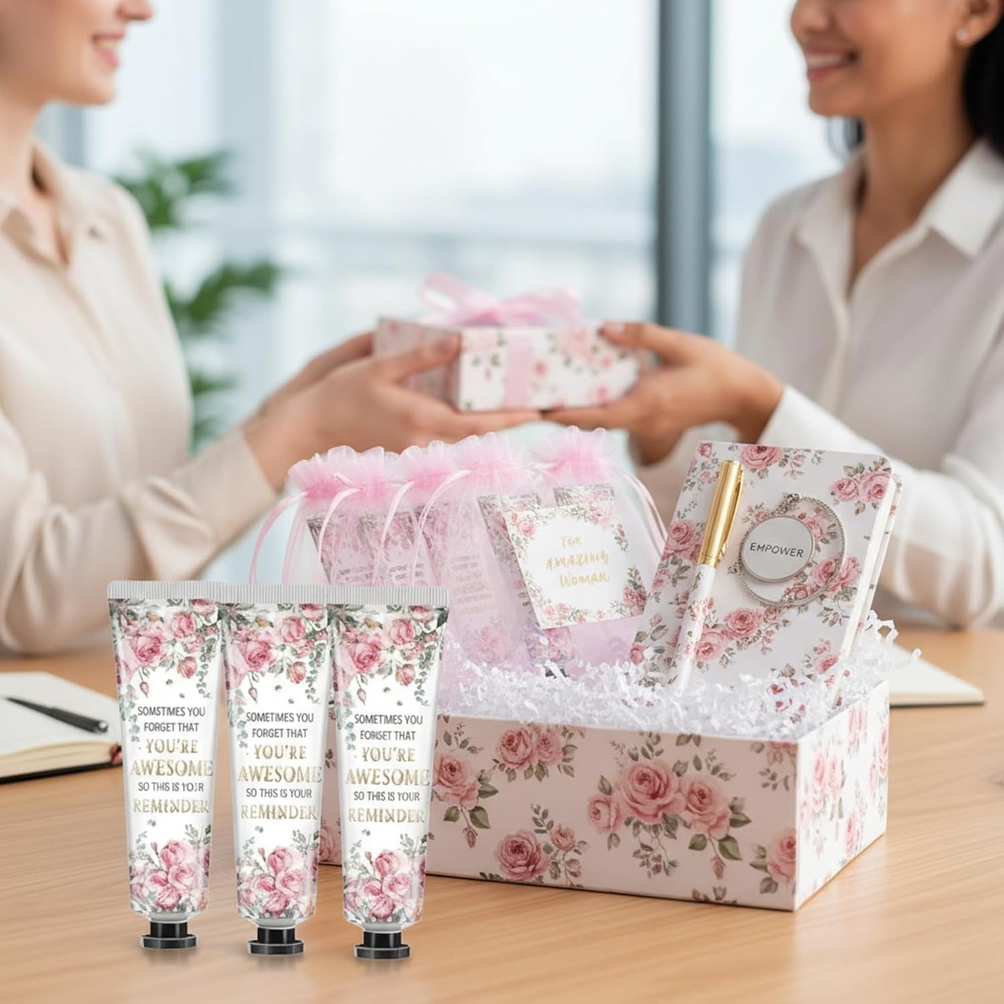 48 Sets Inspirational Encouragement Gifts Hand Cream Gifts Bulk Baby Shower Hand Cream Travel Size Lotion Bulk Fall Thanksgiving Party Supplies Favors Birthday Wedding for Guest