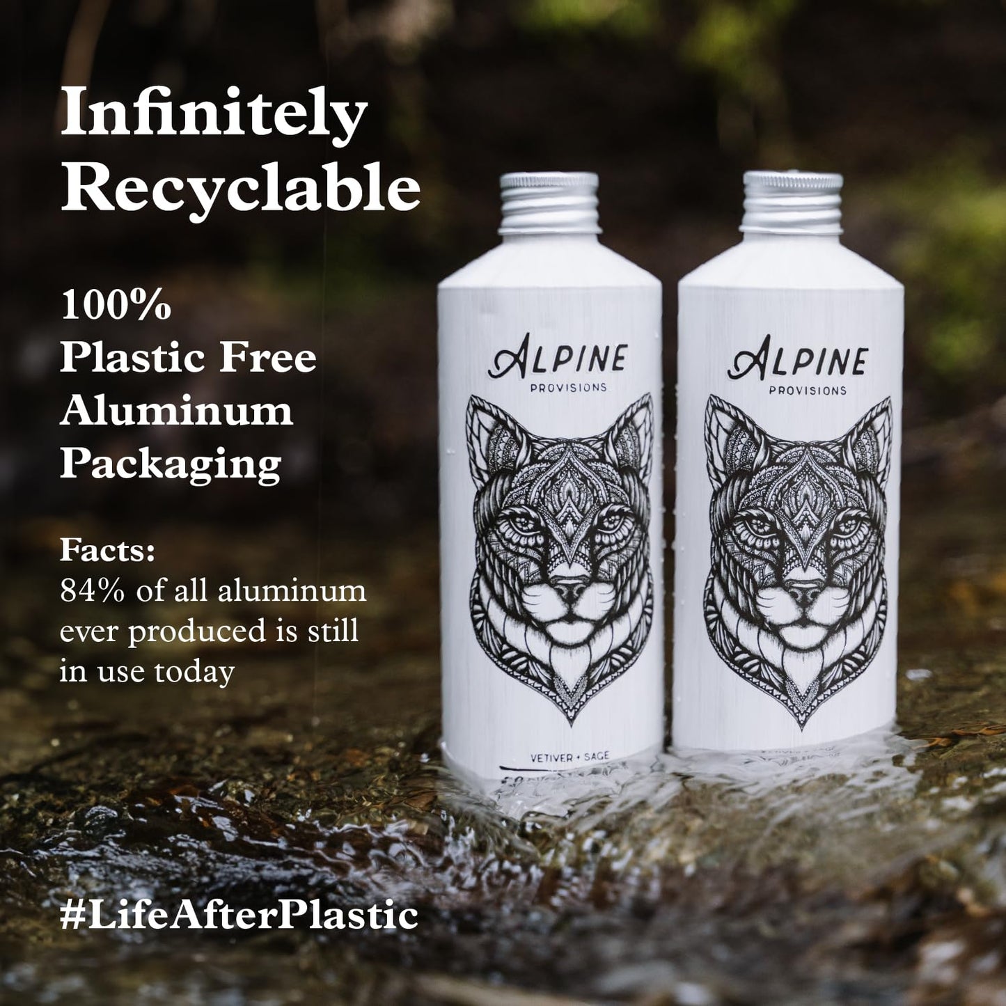 Alpine Provisions Cedar & Sandalwood Moisturizing Body Wash - Cleanse Naturally with Essential Oils - Vegan, Sulfate & Plastic Free - Gentle on Skin Natural Body Wash for Men and Women - 16.9 fl oz