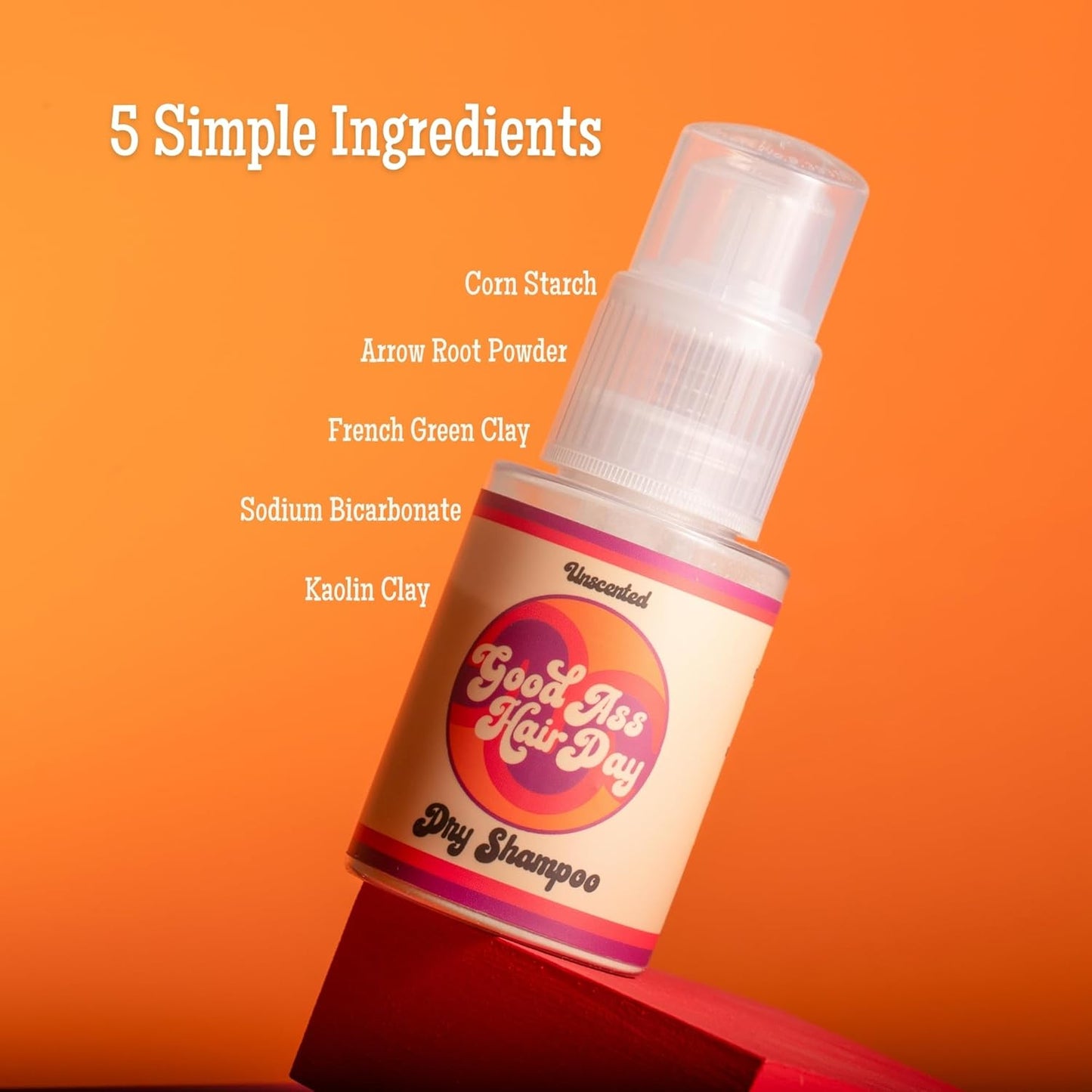 Good A Hair Day Dry Shampoo Powder – Non-Aerosol, Talc-Free, All-Natural – Absorbs Oil, Refreshes Hair Between Washes, Handmade in USA, Unscented, Travel Size