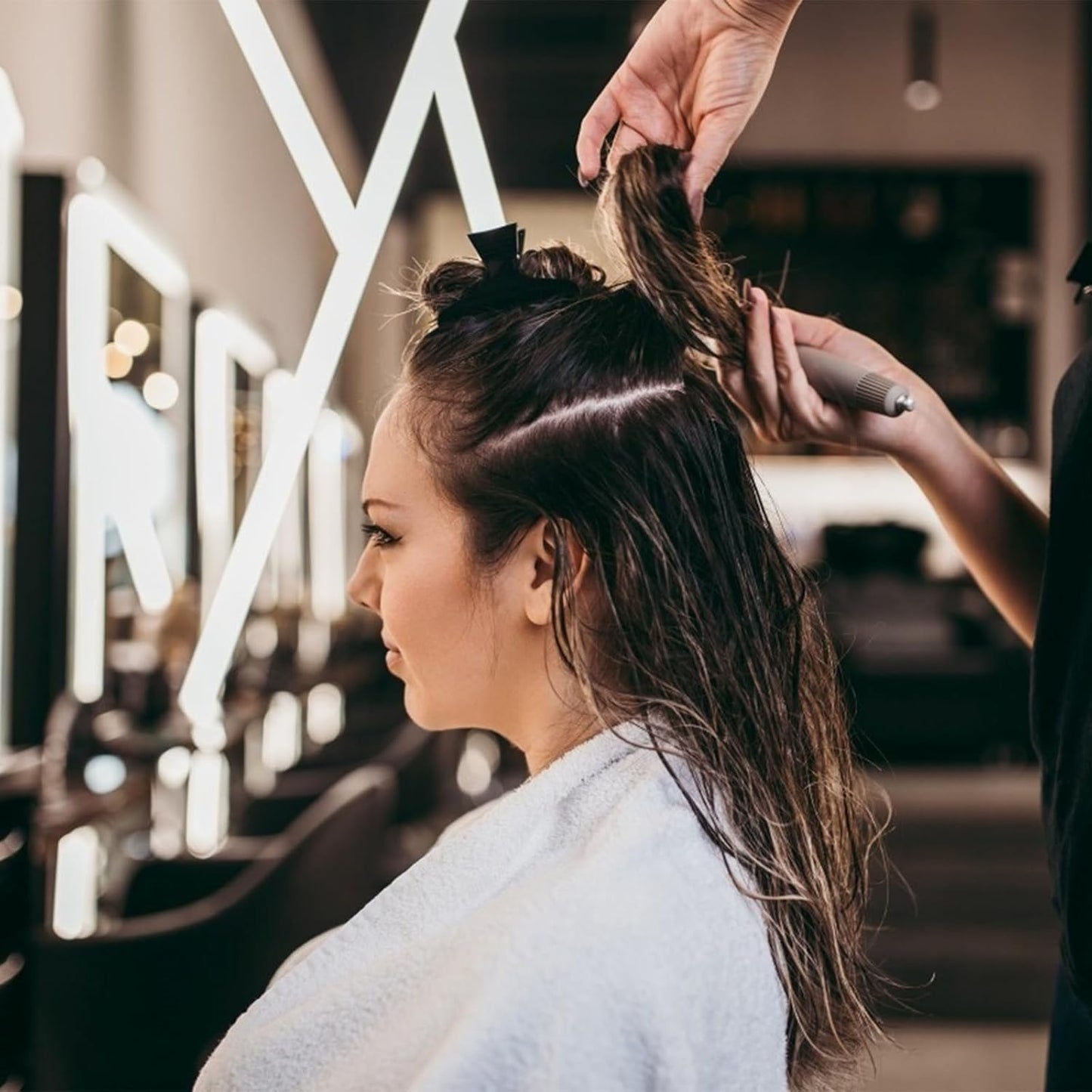 Ondder Black Hot Pink Butterfly Hair Claw Clips for Styling & Sectioning - Makeup Hair Accessories for Women & Girls
