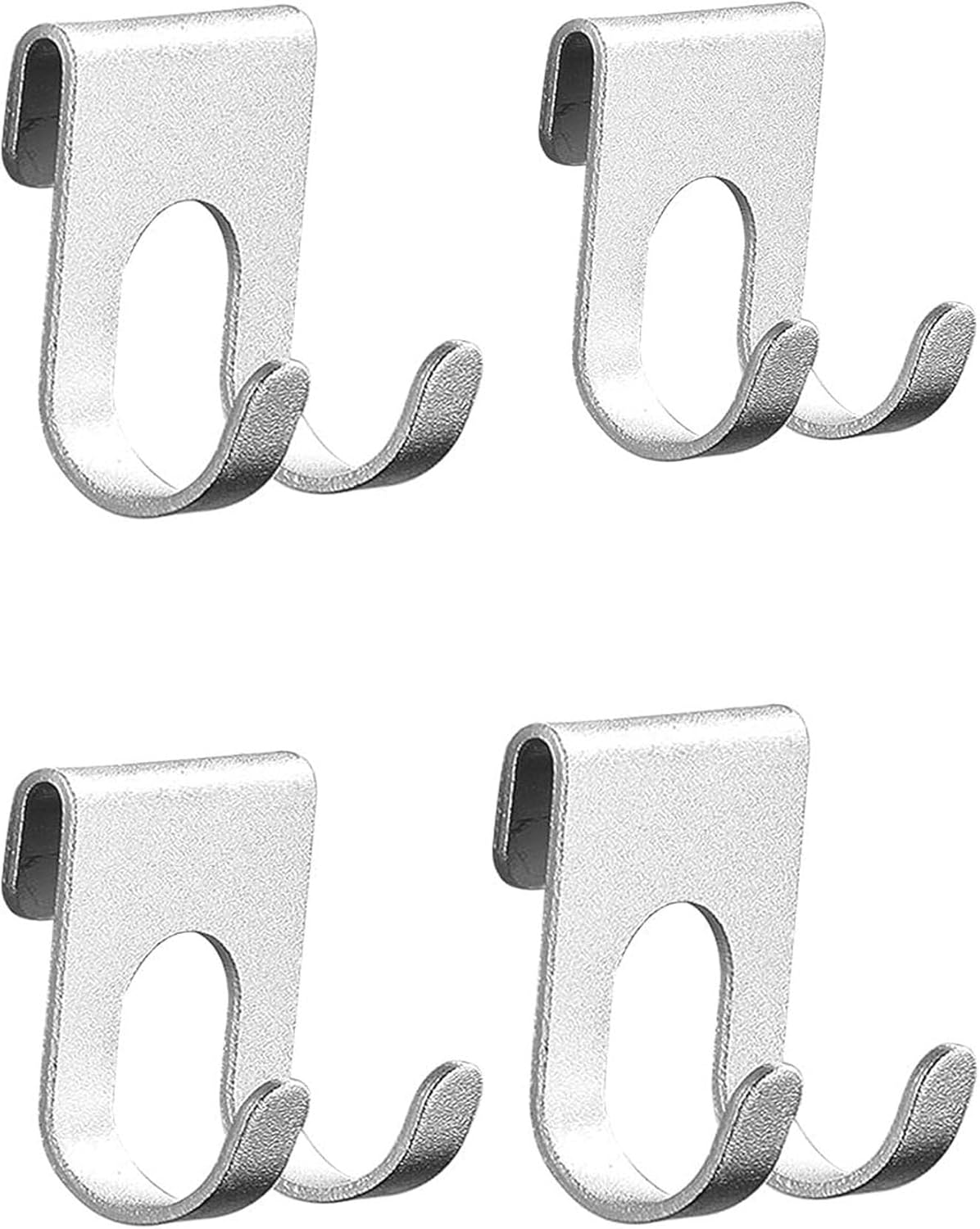 Shower Caddy Hook Razor No Drill Shower Hanger for Hanging Loofah, Towels,Razor Hook Bathroom Office Storage Rack Hanging Bathroom Kitchen Scissors holder-4pcs (Silver)