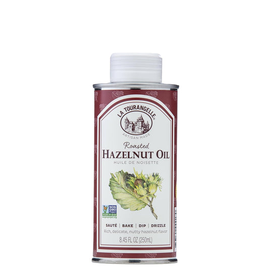 La Tourangelle, Roasted Hazelnut Oil, High-Oleic Oil Great for Baking, Stir-Frying, and Vinaigrettes, 8.45 fl oz