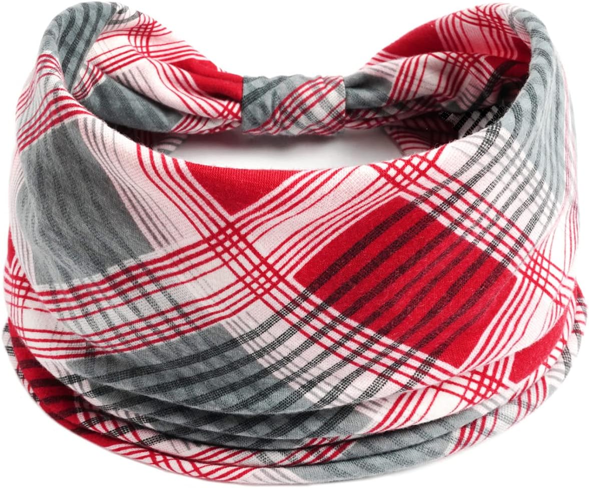 K-Elewon 3 Pack Women Wide Elastic Head Wrap Headband Sports yoga Hair Band