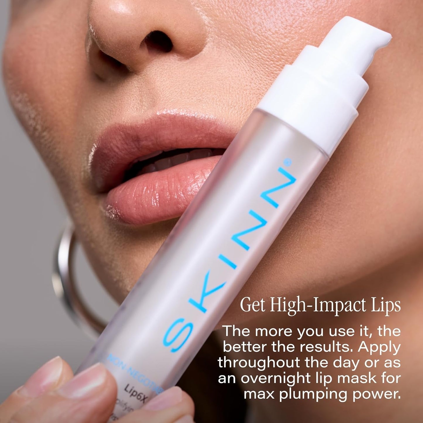 SKINN Lip Amplifying Serum, Lip6X with Peptides - Deep Moisturizing Serum Instantly Plumps, Hydrates & Smooths Lips & Boosts Collagen Production - Lip Care Products for Women
