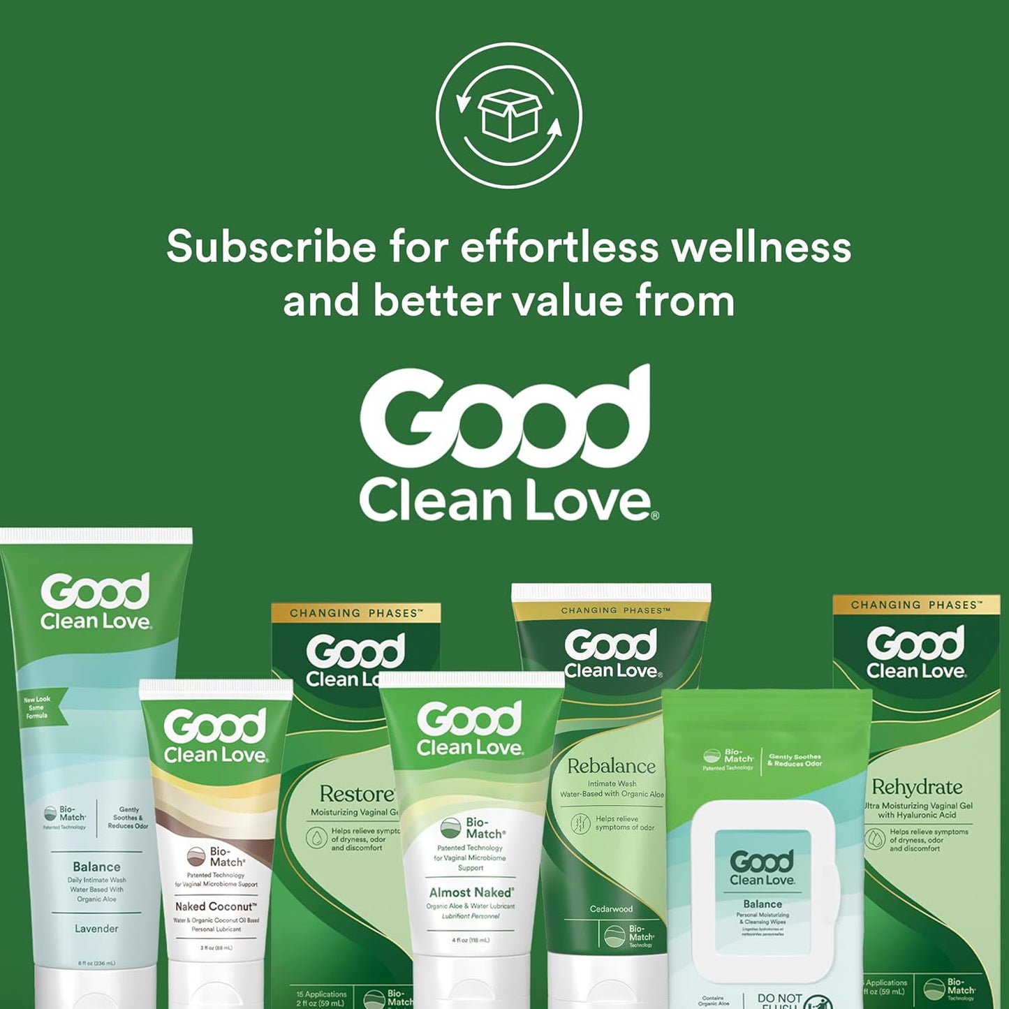Good Clean Love Rebalance Intimate Feminine Wash, Water Based pH-Balanced & Moisturizing Cleanser with Organic Aloe Vera and Natural Ingredients, Reduces Vaginal Dryness & Odor, Cedarwood, 6 Oz