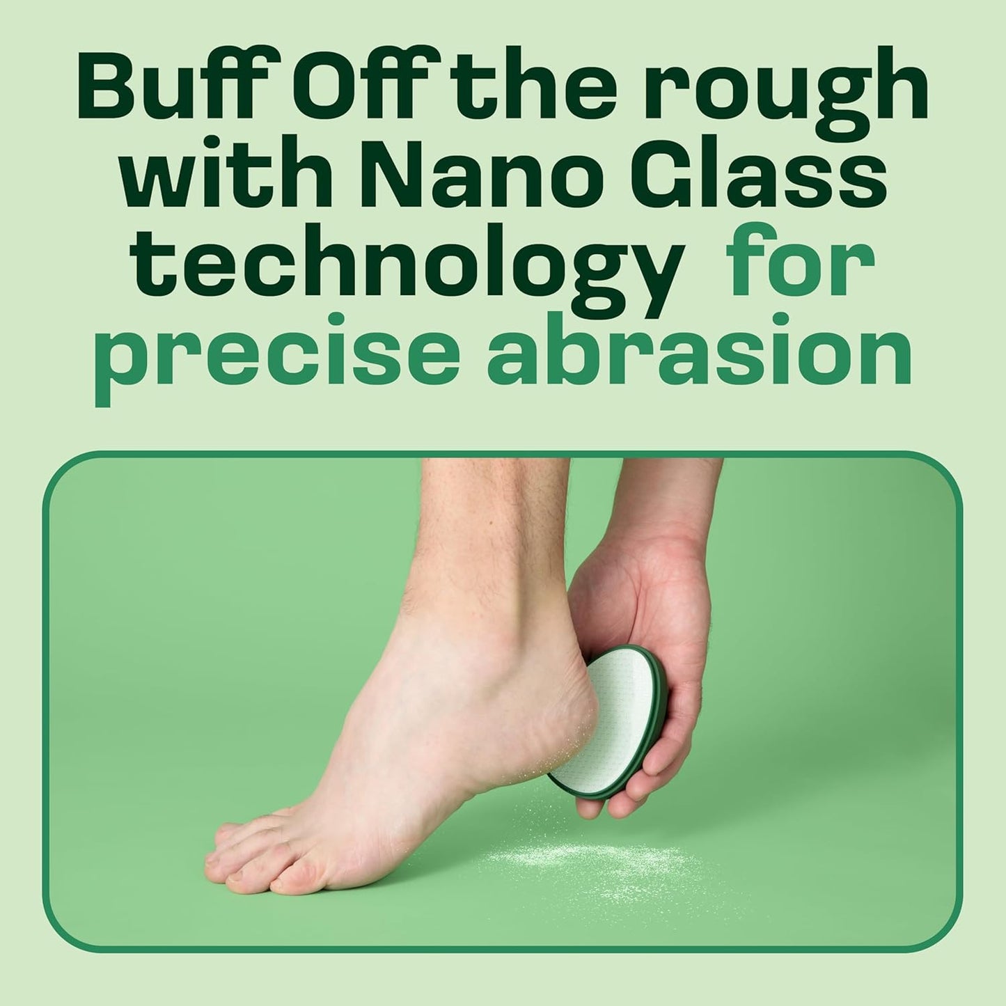 Nano Glass Foot File Callus Remover - The Sole Buffer - Smooth, Silky Feet - Pedicure Tool for Soft Skin - Glass Pumice Stone Alternative