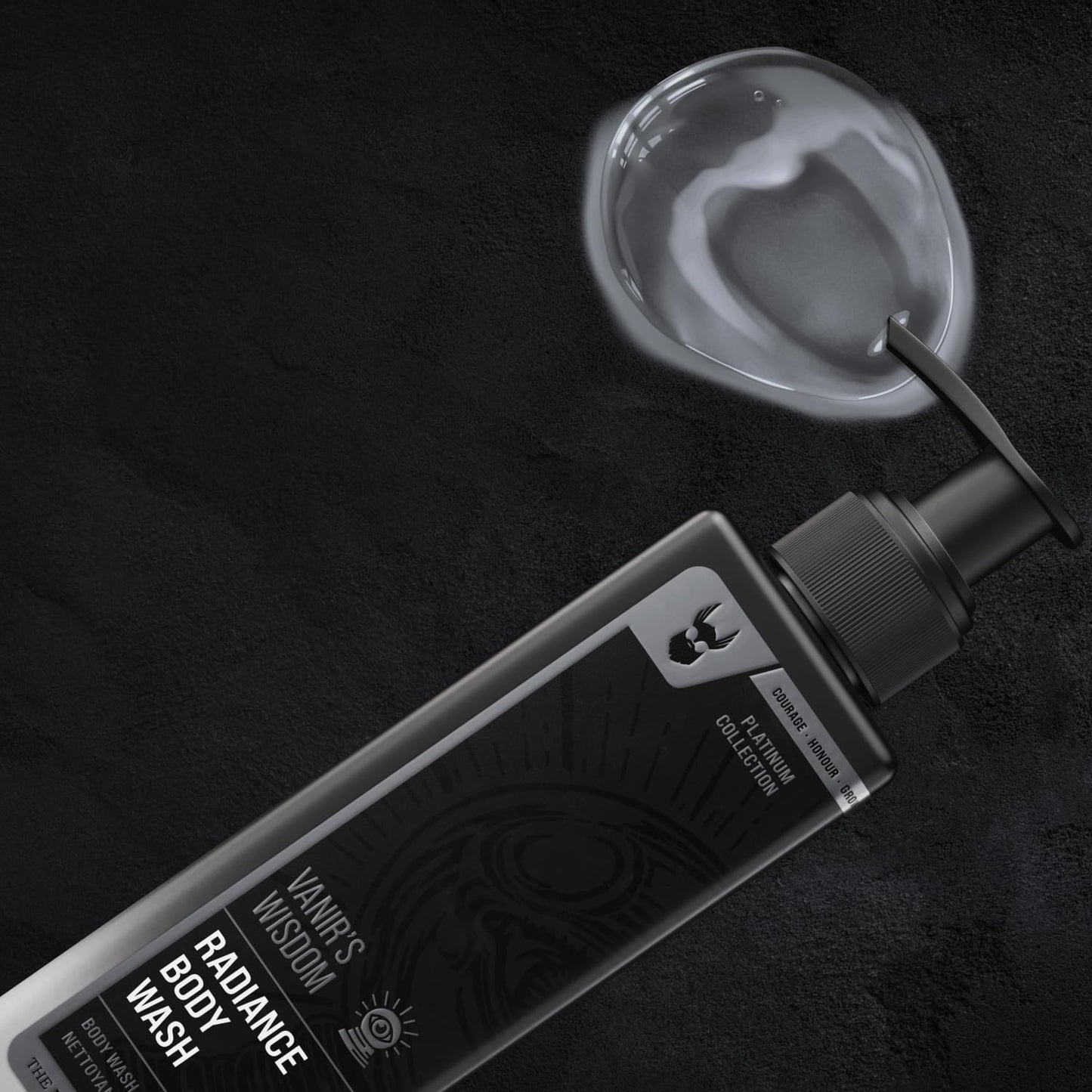 The Beard Struggle Radiance Beard Wash - Deep Clean & Hydrated Beard Care - Viking Beard Shampoo for Men (8 Fl oz) - Silver Collection- Gold Collection - Platinum Collection