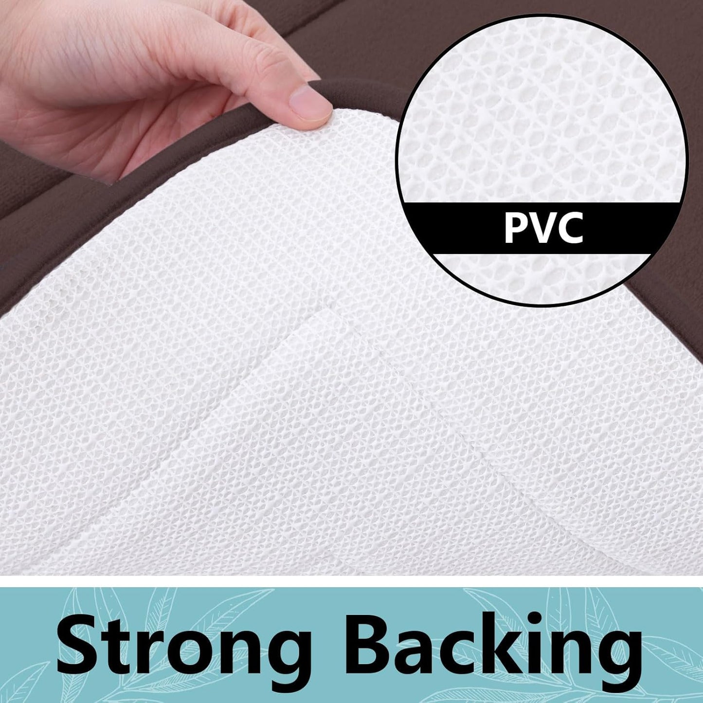 Arotive Memory Foam Bathroom Rug Mat 24x16, Ultra Soft and Absorbent Bath Mat, Machine Wash Dry, Comfortable Bath Rug Carpet for Bathroom Floor, Tub and Shower, Brown