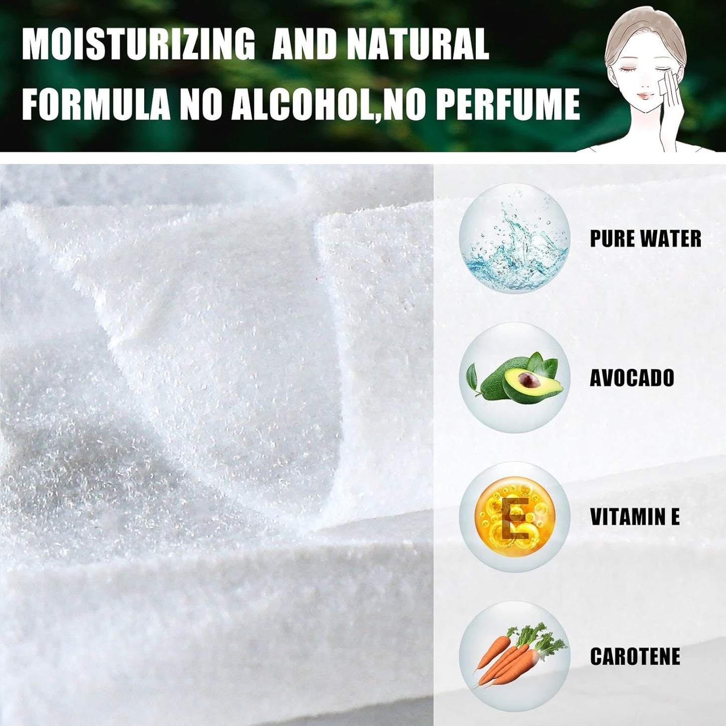 Ctosree 150 pcs Makeup Remover Wipes Bulk Individually Wrapped Makeup Wipes Single Remover Cloth Facial Cleansing Pads for Mascara Lipstick Oil Dirt Face Skin Travel Hotel(White)