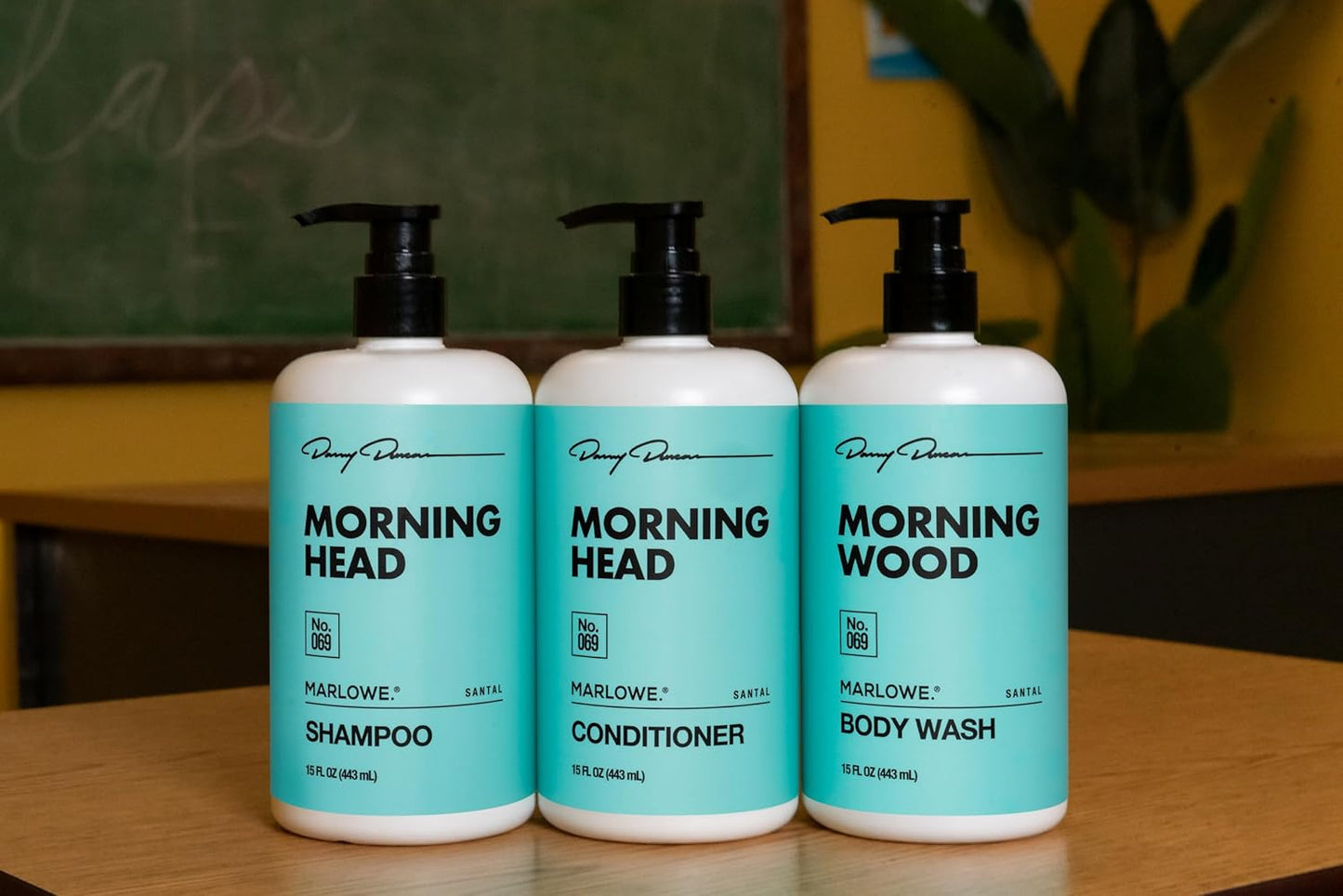 MARLOWE. No. 069 Morning Head Conditioner 15 Fl Oz, Conditioner for Men with Argan Oil & Coconut Oil, Nourishes & Smooths Hair, Formulated with No Parabens & Sulfates, Santal Scent