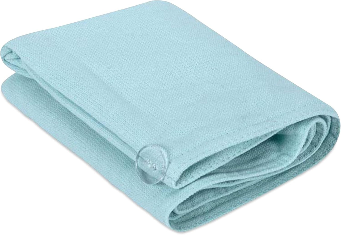 Sand Cloud Hair Towel Wrap for Women & Men, (Seaglass, Terra) - 100% Turkish Cotton Quick Hair Drying Towel Wrap - Absorbent Half Terry Weave Hair Plop Head Towel Wrap with Binding Edge