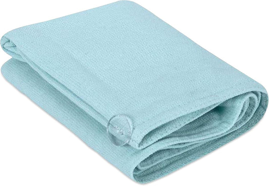 Sand Cloud Hair Towel Wrap for Women & Men, (Seaglass, Terra) - 100% Turkish Cotton Quick Hair Drying Towel Wrap - Absorbent Half Terry Weave Hair Plop Head Towel Wrap with Binding Edge