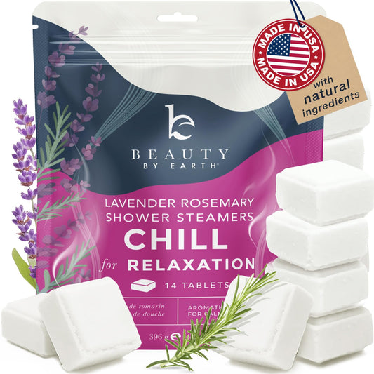 Shower Steamers Aromatherapy - USA Made with Natural Ingredients & Lavender Oil, Large Shower Bombs for Stress Relief, Relaxing Spa Gifts for Women & Men, Luxury New Mom & Nurse Gifts