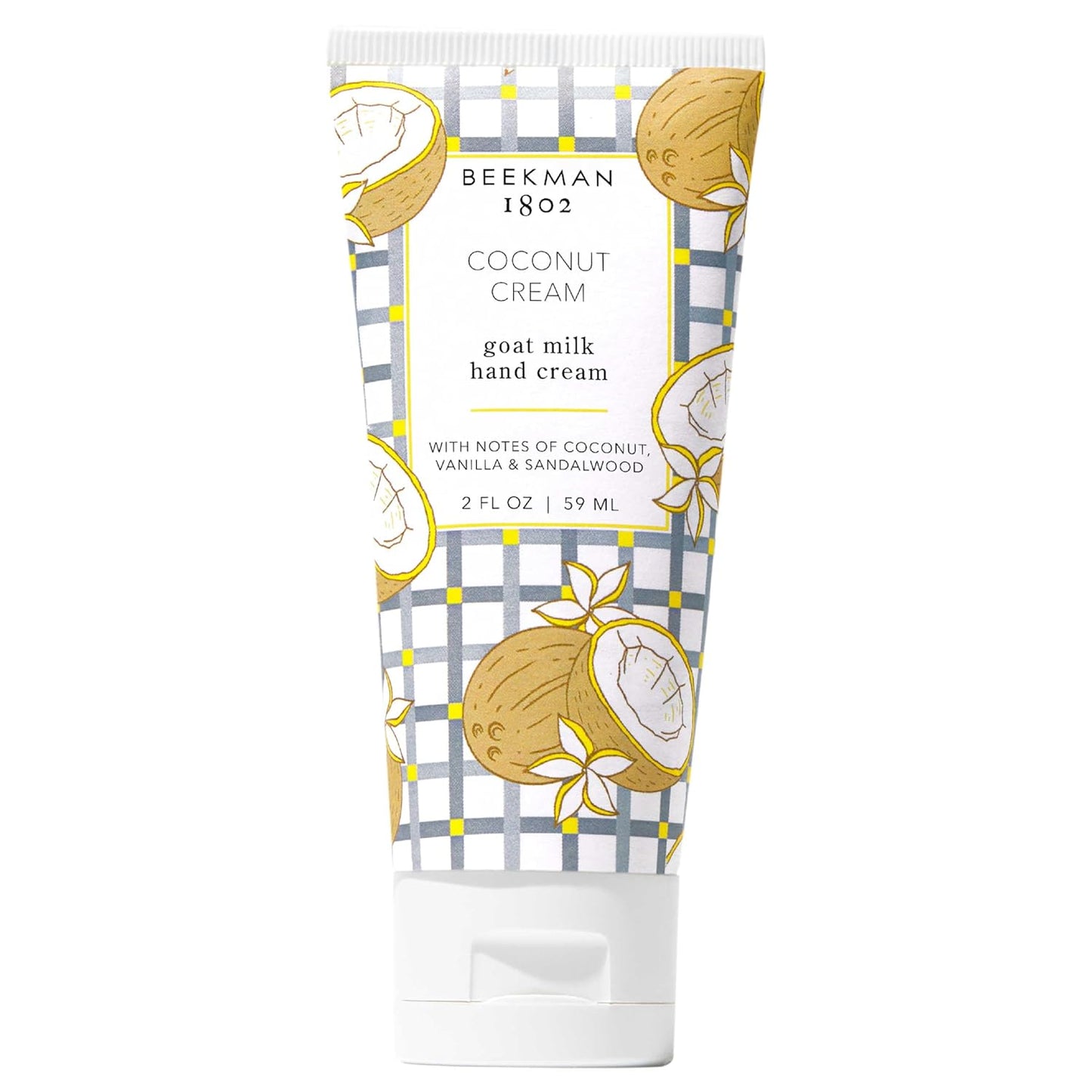 Beekman 1802 Coconut Cream Hand Cream - Scented - 2 fl oz - Nourishes, Hydrates & Repairs - With Shea Butter & Glycerin - Non-Greasy - Microbiome Friendly - No Irritation - Good for Sensitive Skin