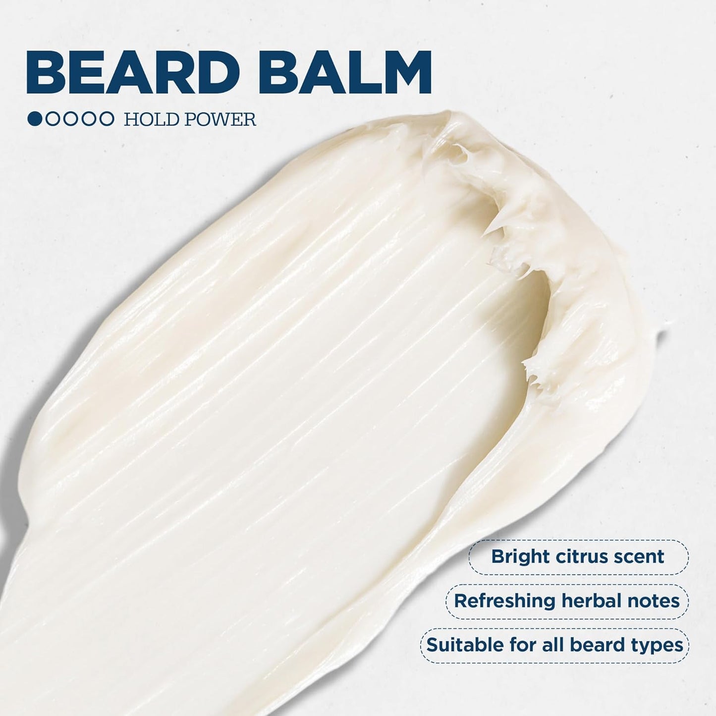 Ruffians Beard Balm, Omega-Enhanced Conditioning Beard Solution, for Softness and Shine, Low Hold, Shapes, Conditions, for Mid and Long Beards, 50g