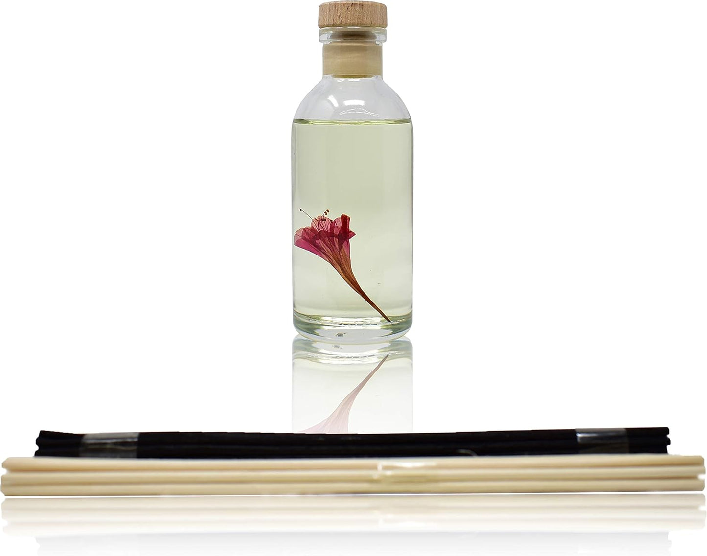 Urban Naturals Honeysuckle & Jasmine Reed Diffuser Oil Scented Sticks Set– Hyacinth, Cassis, Neroli & Geranium | Long Lasting Air Freshener for The Bedroom, Bathroom or Office | Made in The USA