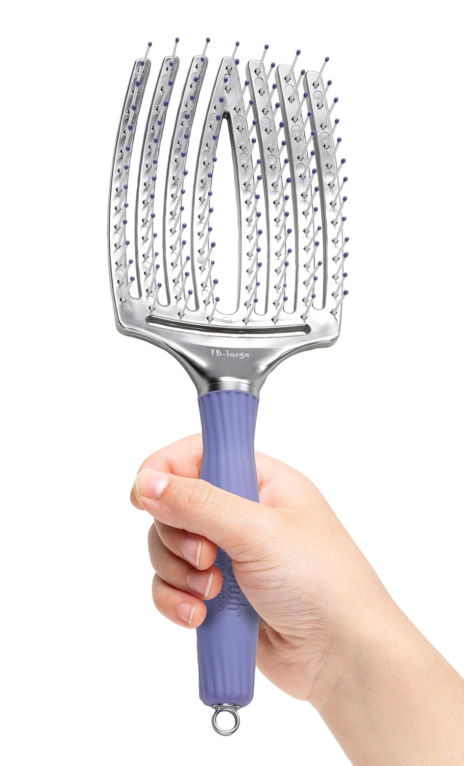 Olivia Garden Finger Brush Scalp-Hugging & Vented Paddle Hair Brush FB-LG (Large)