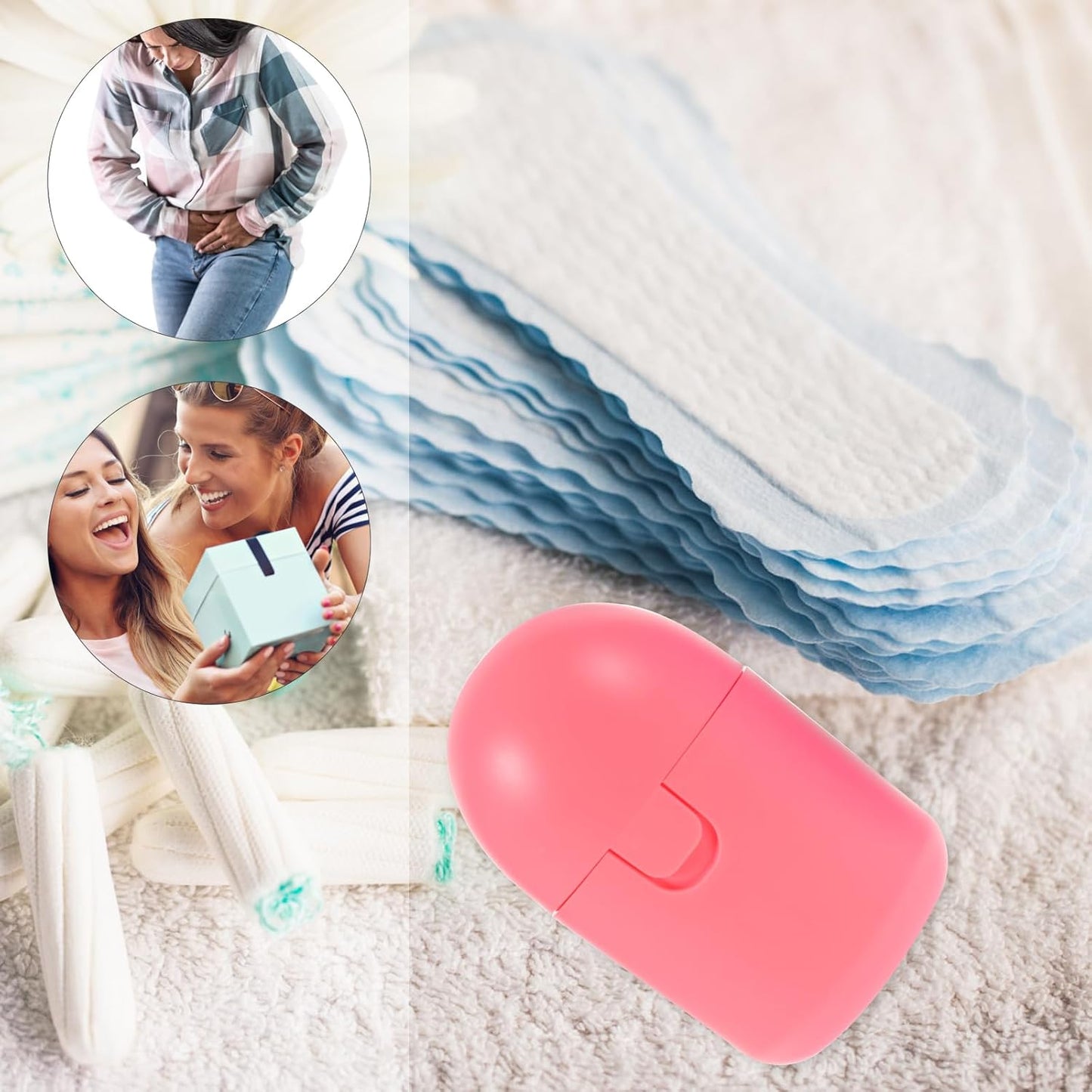 2Pcs MenstrualCup Steamer Cleaner, Period Cup Holder, High-Temperature, Portable Storage Container, Assorted Colors 3.54 * 1.96 * 1.96 Inch, Pp Material