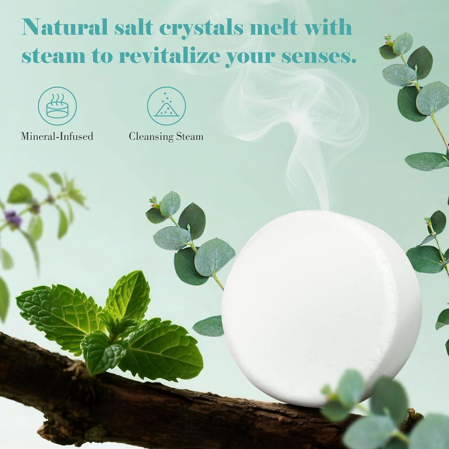 W&E Choice Shower Steamers Aromatherapy 18 Pcs- Shower Bombs Birthday Gifts for Women, Eucalyptus Mint Essential Oils for Daily Relaxation & Stress Relief, Christmas Gift for Women, Mom, Wife