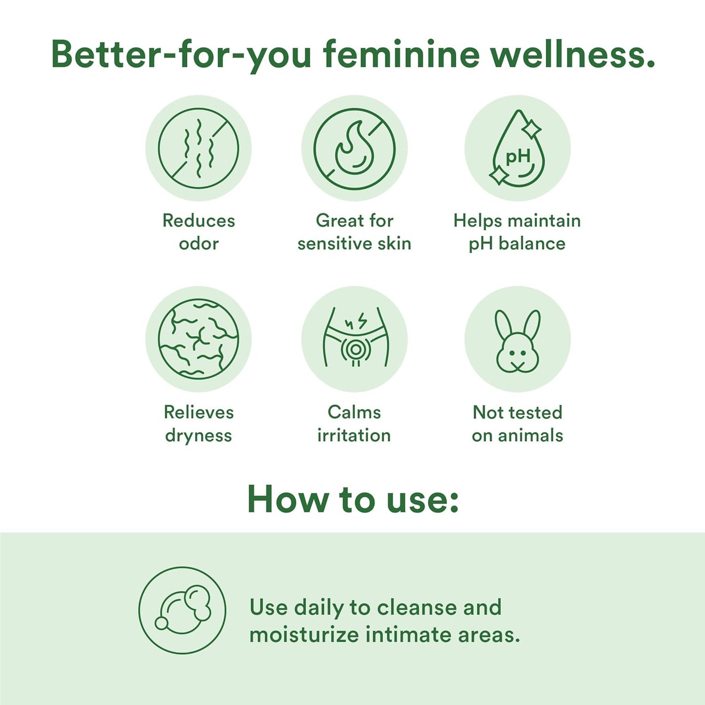 Good Clean Love Rebalance Intimate Feminine Wash, Water Based pH-Balanced & Moisturizing Cleanser with Organic Aloe Vera and Natural Ingredients, Reduces Vaginal Dryness & Odor, Cedarwood, 6 Oz