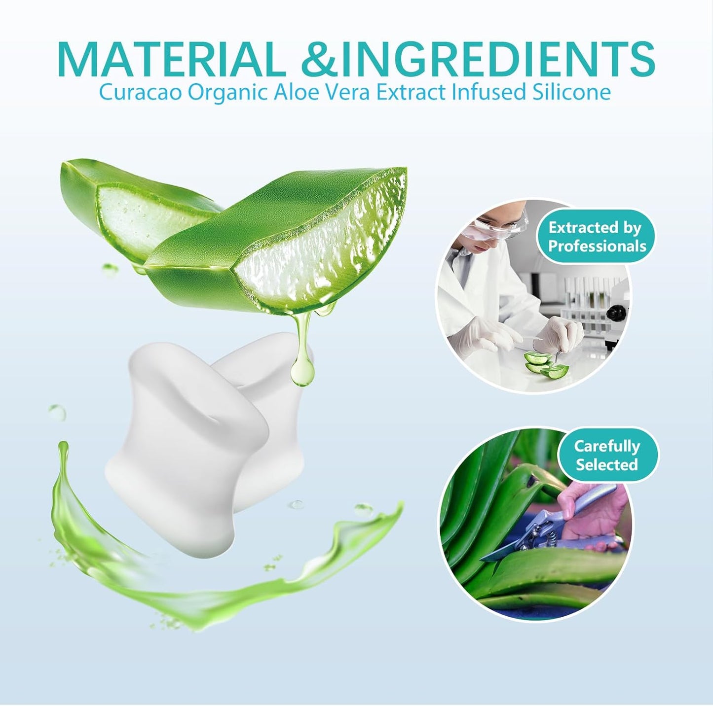 Upgraded Gel Toe Separators - 12 Pack Aloe Vera Extract Infused Silicone Toe Spacers for Straightening Overlapping Toes, Bunions, Calluses – Bunion Corrector for Men and Women(Medium Size)