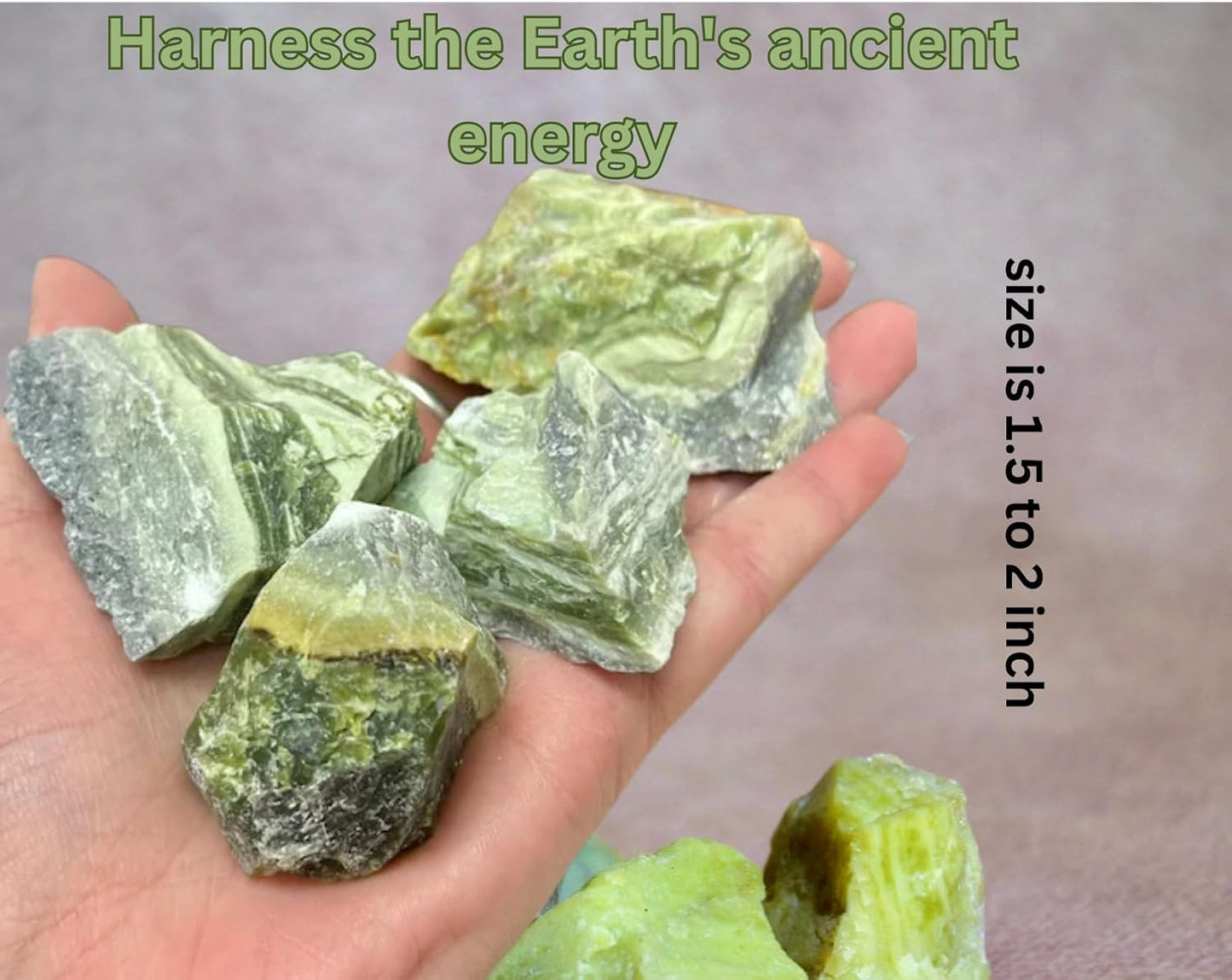 Serpentine Raw Crystals Natural Healing Stones for Kundalini Awakening, Chakra Balancing, Meditation, Reiki, Energy Work, Wire Wrapping & Spiritual Home Decor