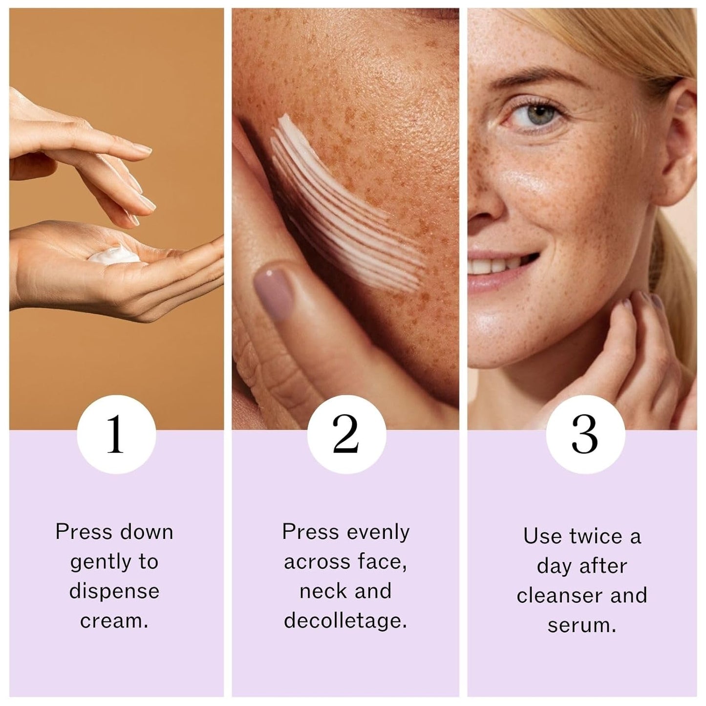 LilyAna Naturals Face and Neck Moisturizer for Women and Men - Moisturizer Face and Neck Cream for Dry Skin and Dark Spot Brightening - Rose and Pomegranate Extracts - 1.7oz