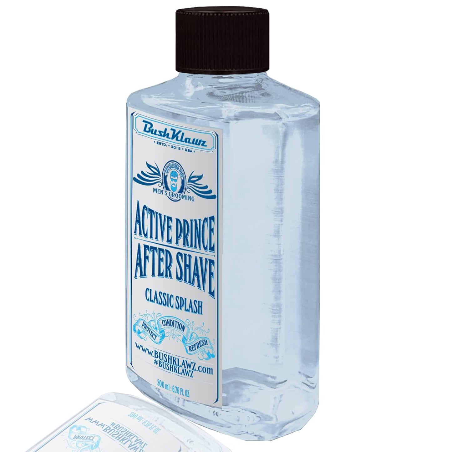 BushKlawz Classic Refreshing Cooling Soothing Barbershop After Shave Lotion Balm Toner Splash Active Prince Satisfy all Types of Viking Cannon Black Prime AfterShave Tonic Cologne