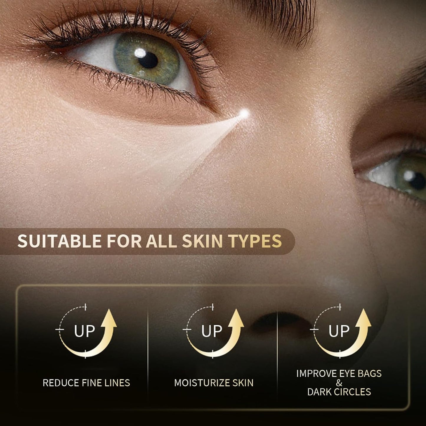 Eye Repair Stick for Men, Reduces Under Eye Dark Circles & Eyebags, Eyes Cooling Stick Hydrates and Depuffing 0.34 Fl.Oz (1)