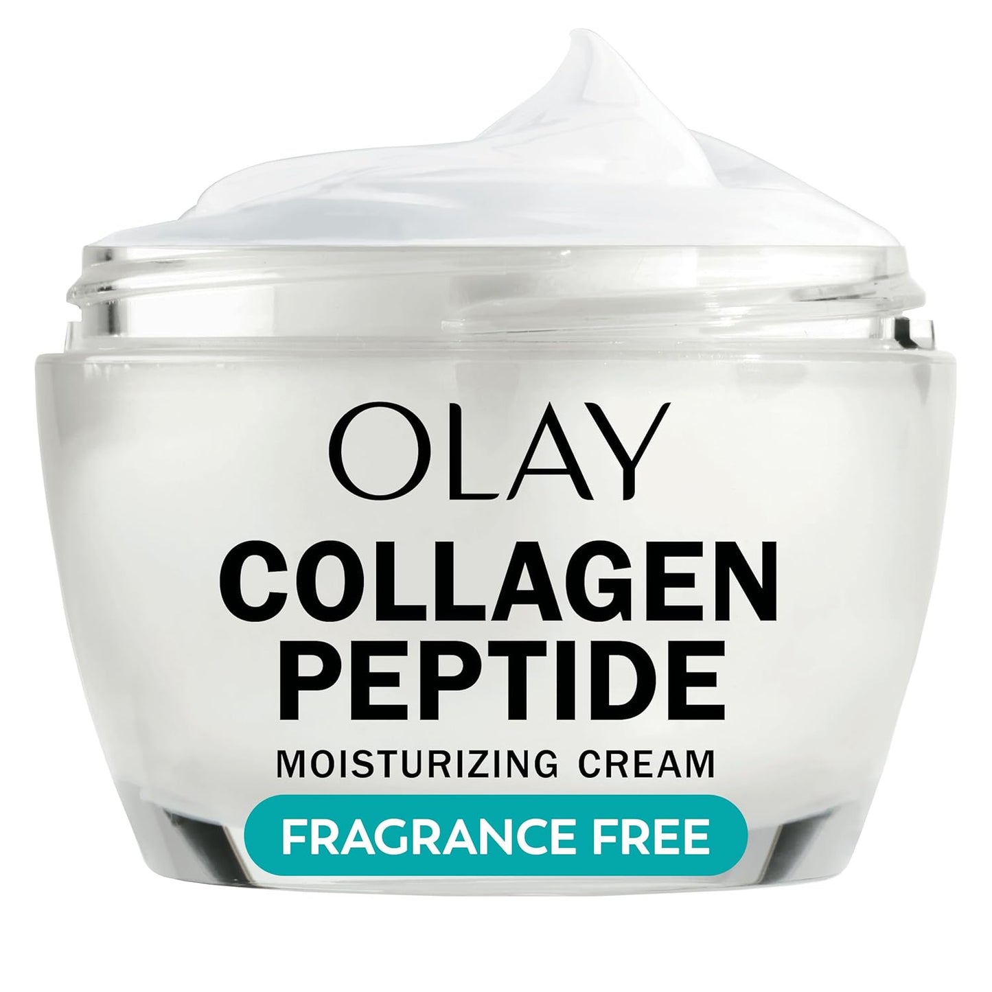 Olay Collagen Peptide Face Moisturizer, Firming Cream for Women, Fragrance-Free, Non-Greasy - Hydrating, Anti-Aging, Anti-Wrinkle, Smooth Fine Lines, Plumping Skin Care - Niacinamide, 1.7 Oz
